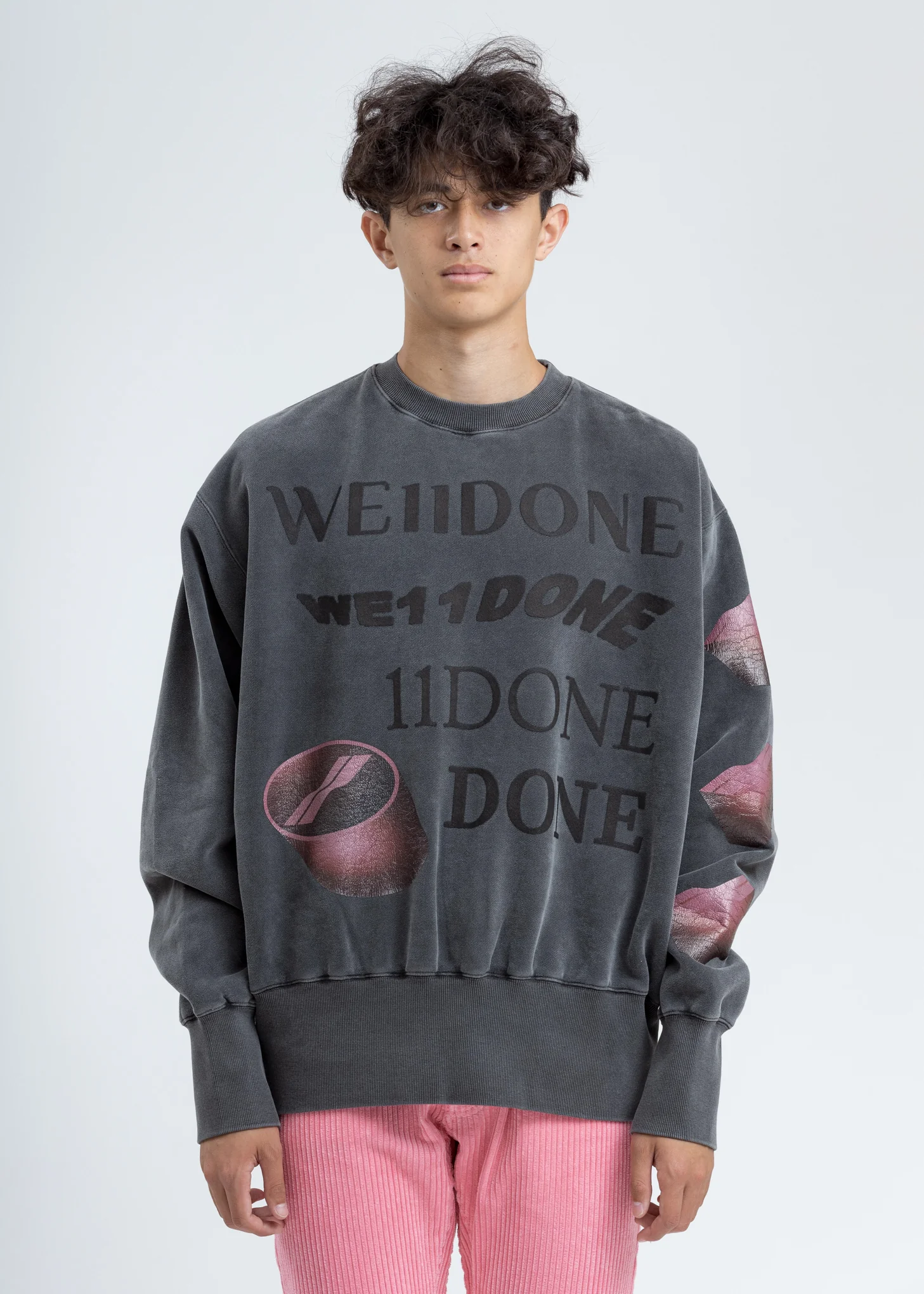 Charcoal Washed Logo Sweatshirt
