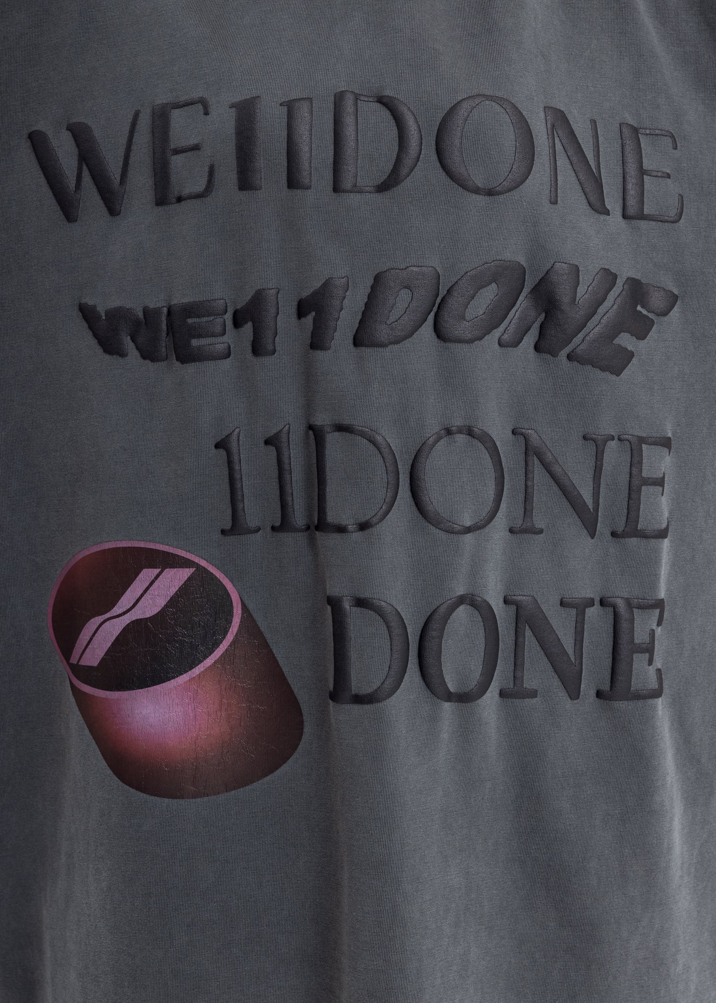 Charcoal Washed Logo T-Shirt - Image 4