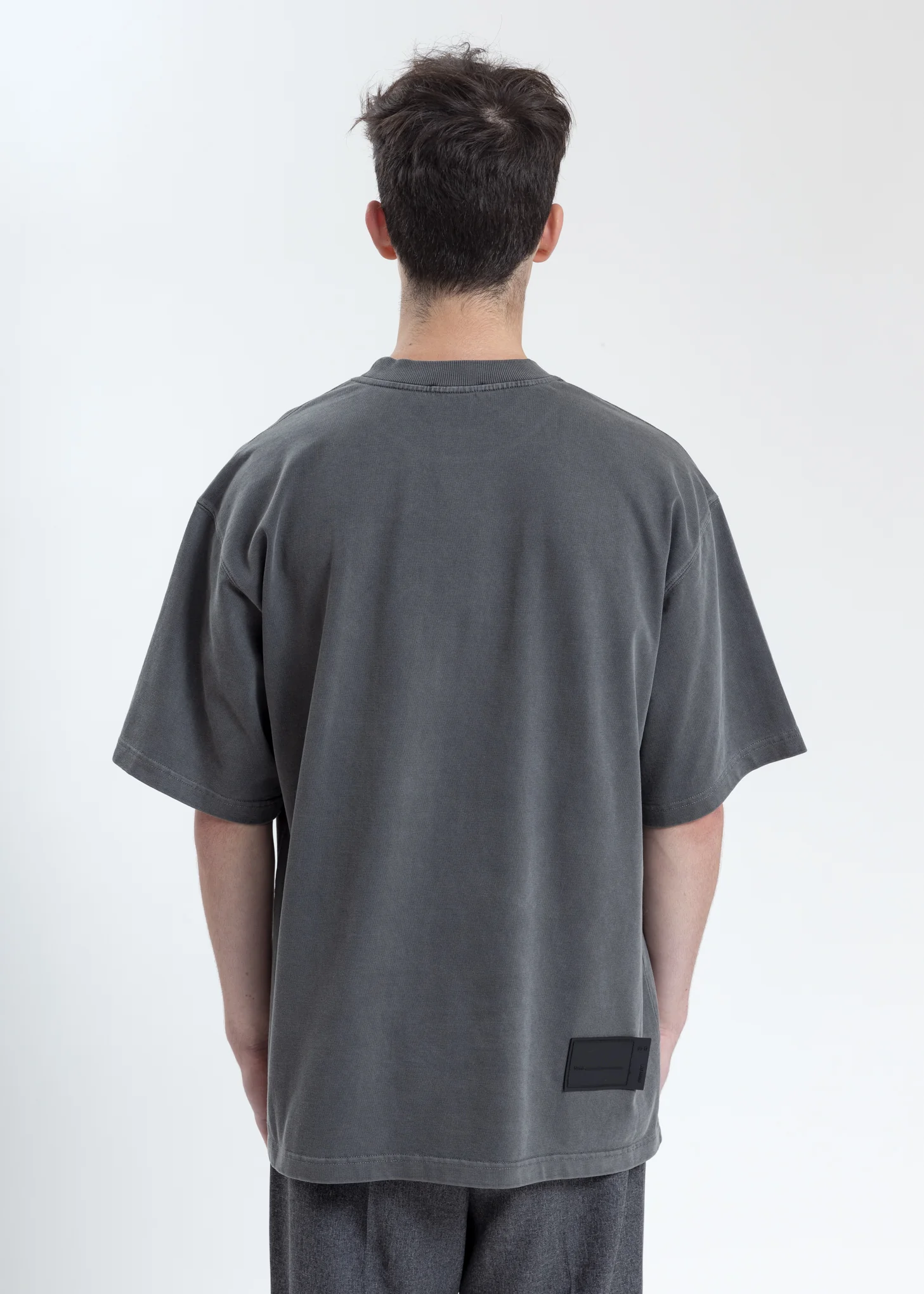 Charcoal Washed Logo T-Shirt - Image 4