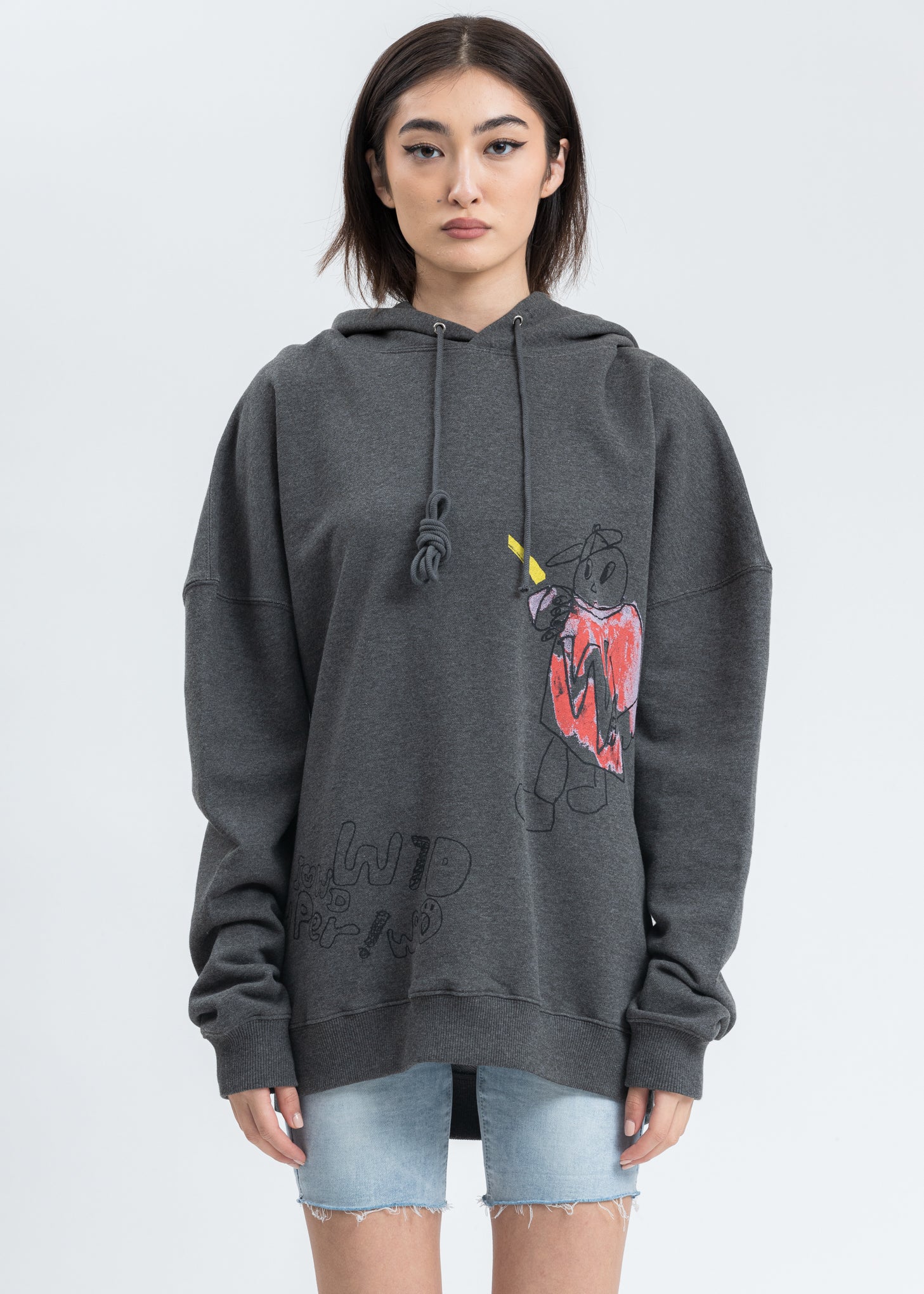 Charcoal WD Graffiti Version 2 Hoodie