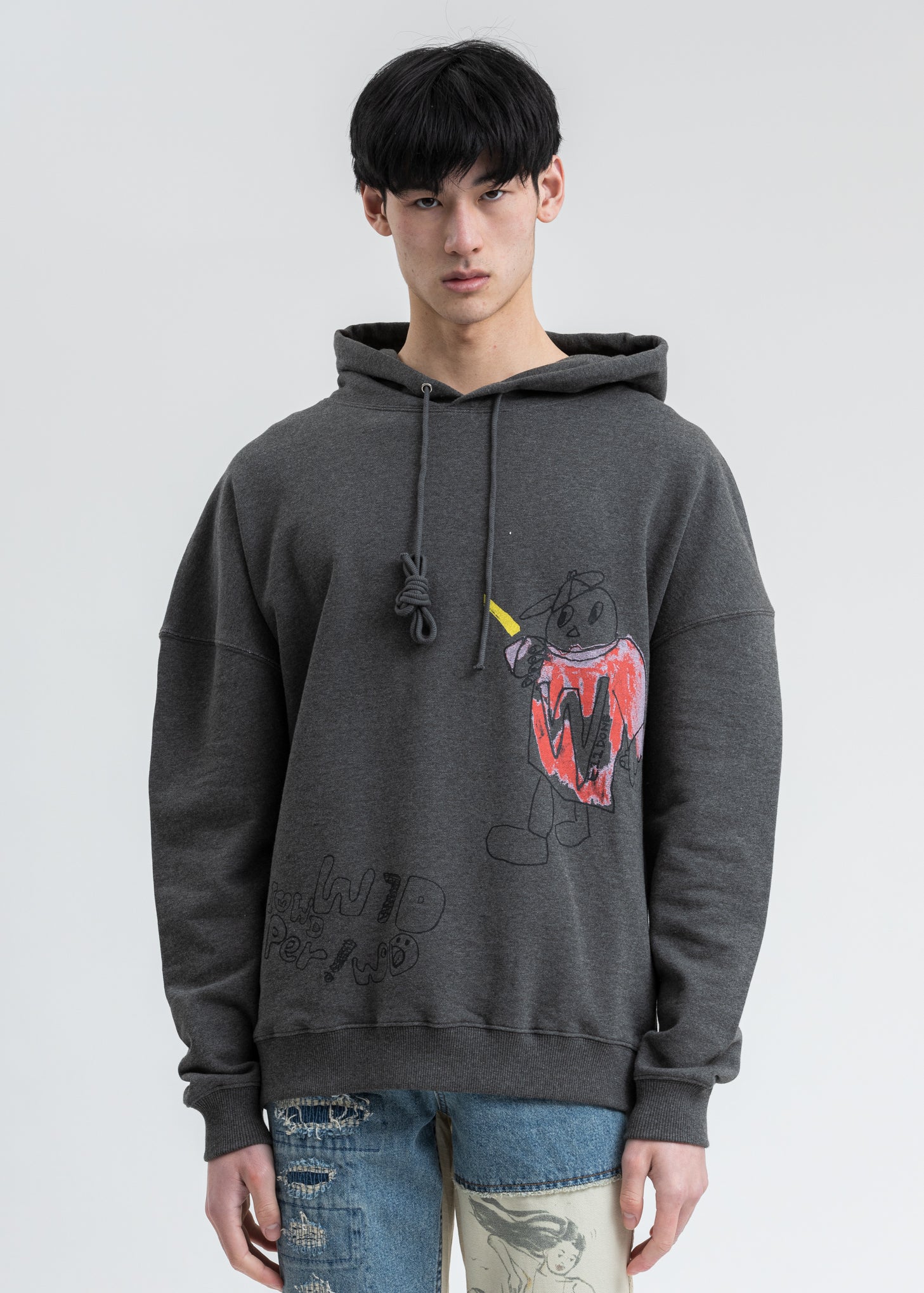 Charcoal WD Graffiti Version 2 Hoodie