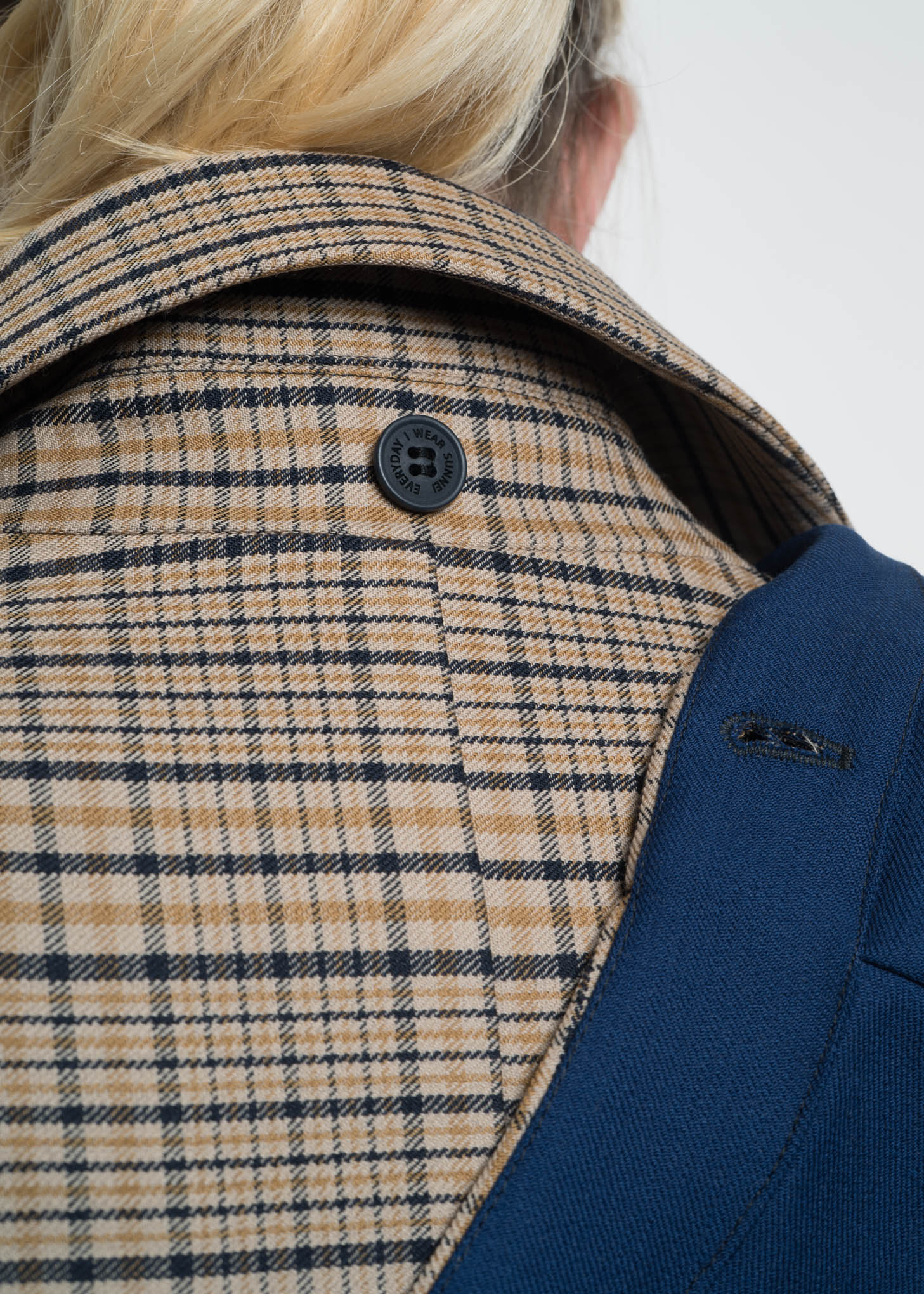 Brown Check Classic Coat with Hood - Image 6