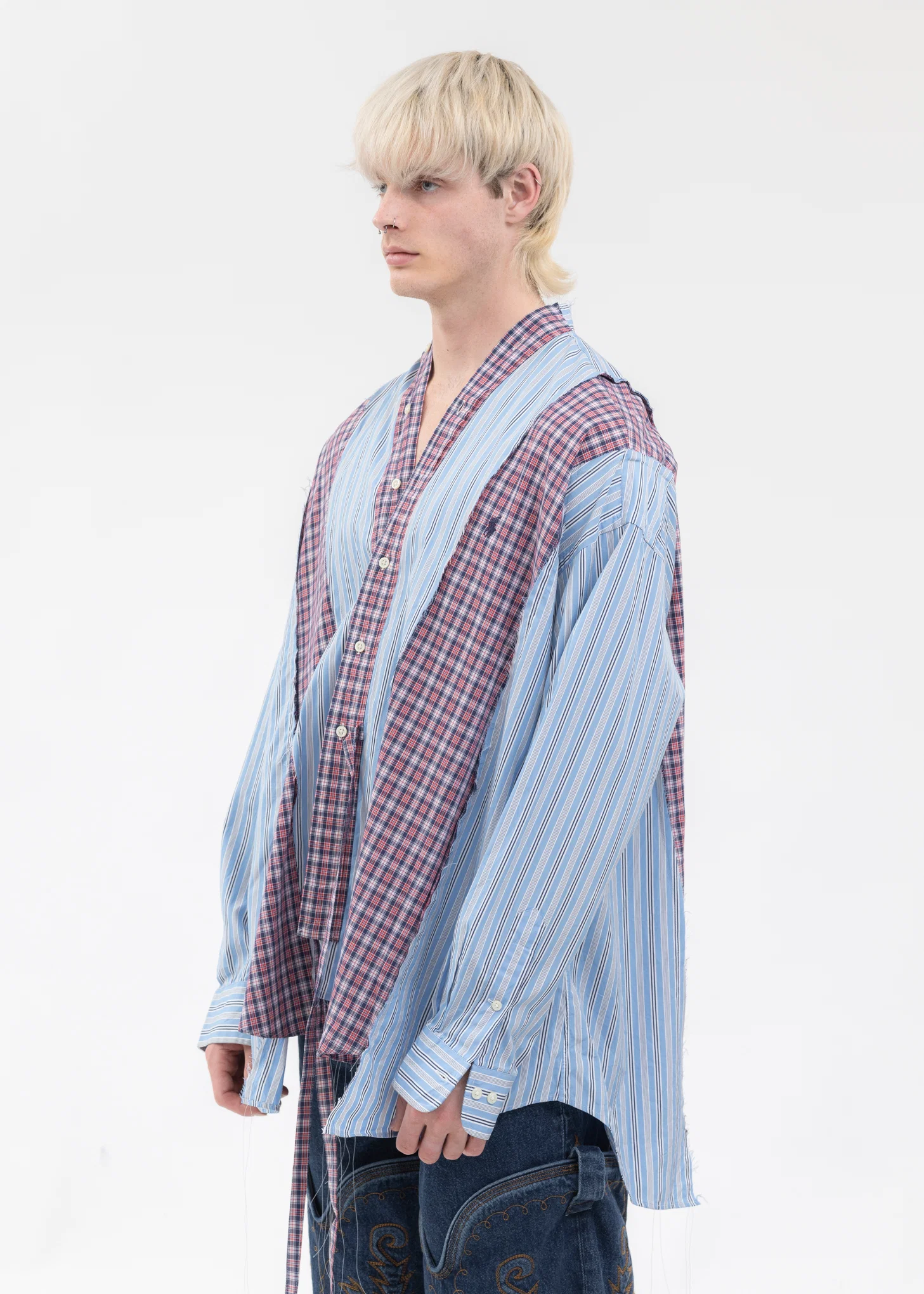 Check Docking Wide RL Samue Shirts -Style 1 - Image 3