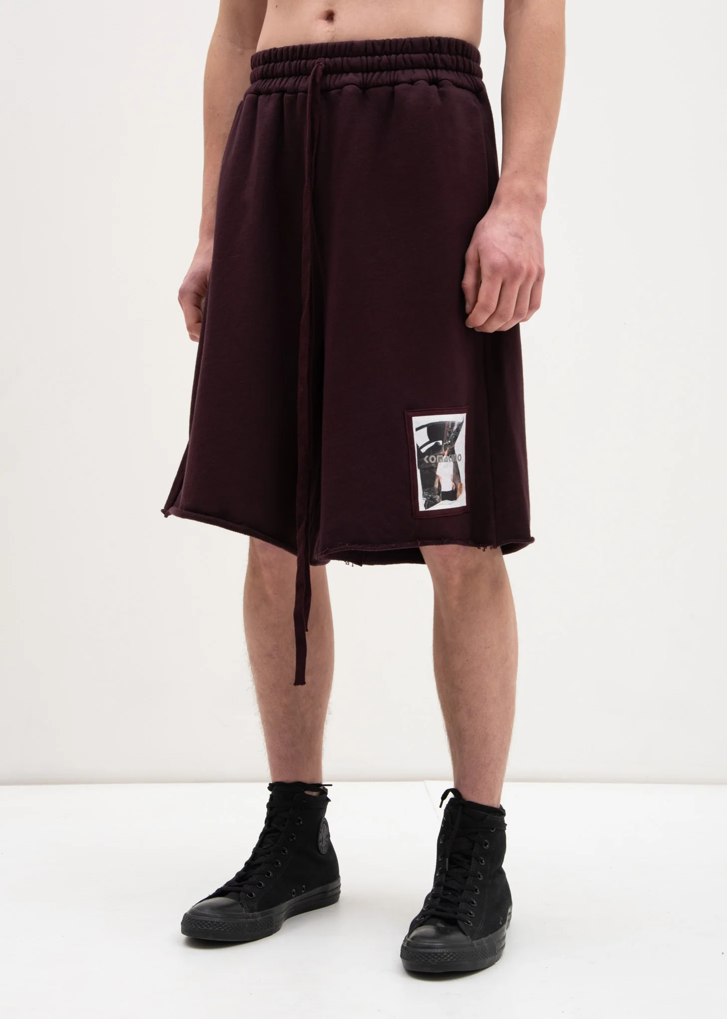 Cherry Fleece Shorts Scraps