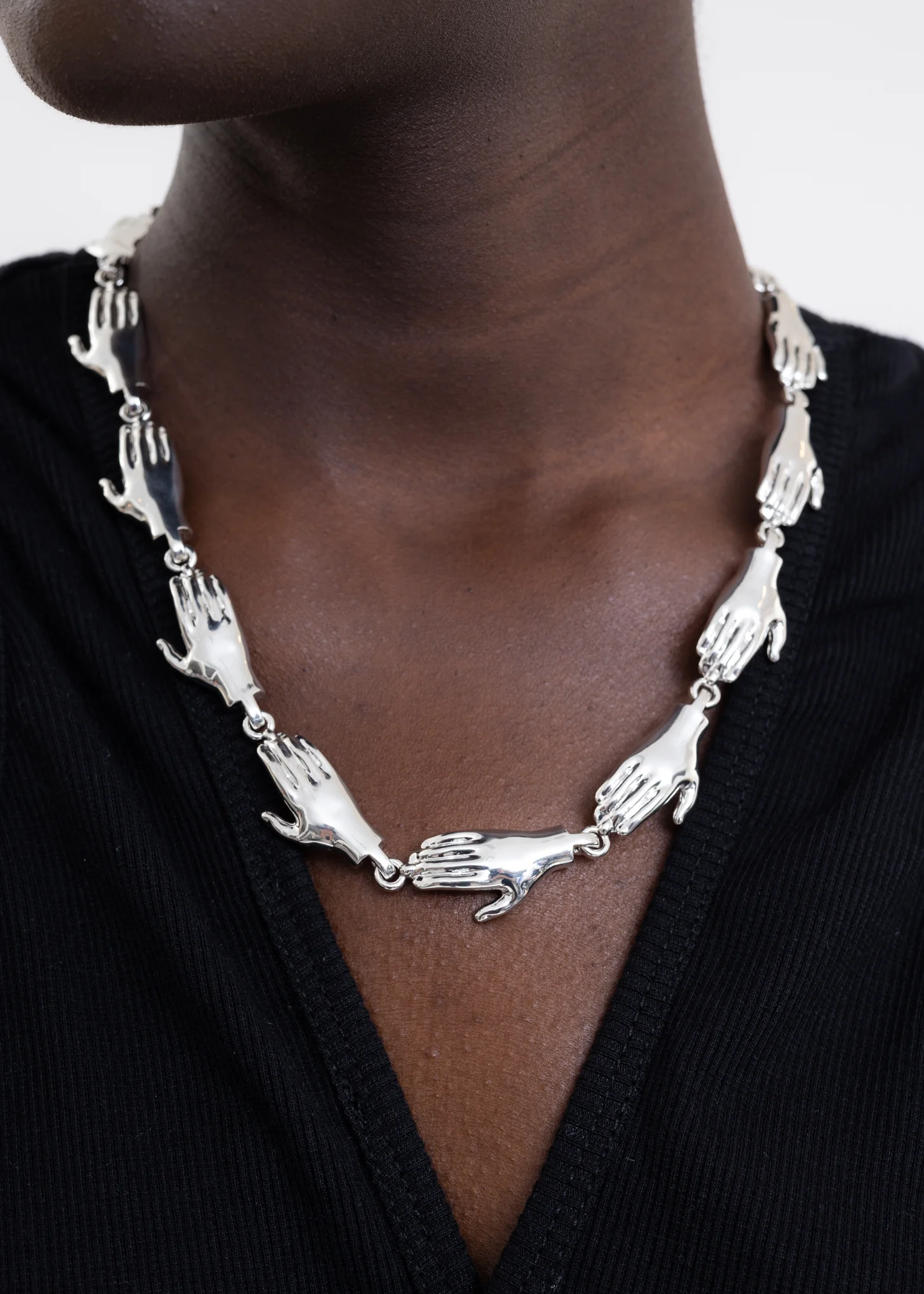 CHOKER W/ SILVERS HANDS & LIPS - Image 3