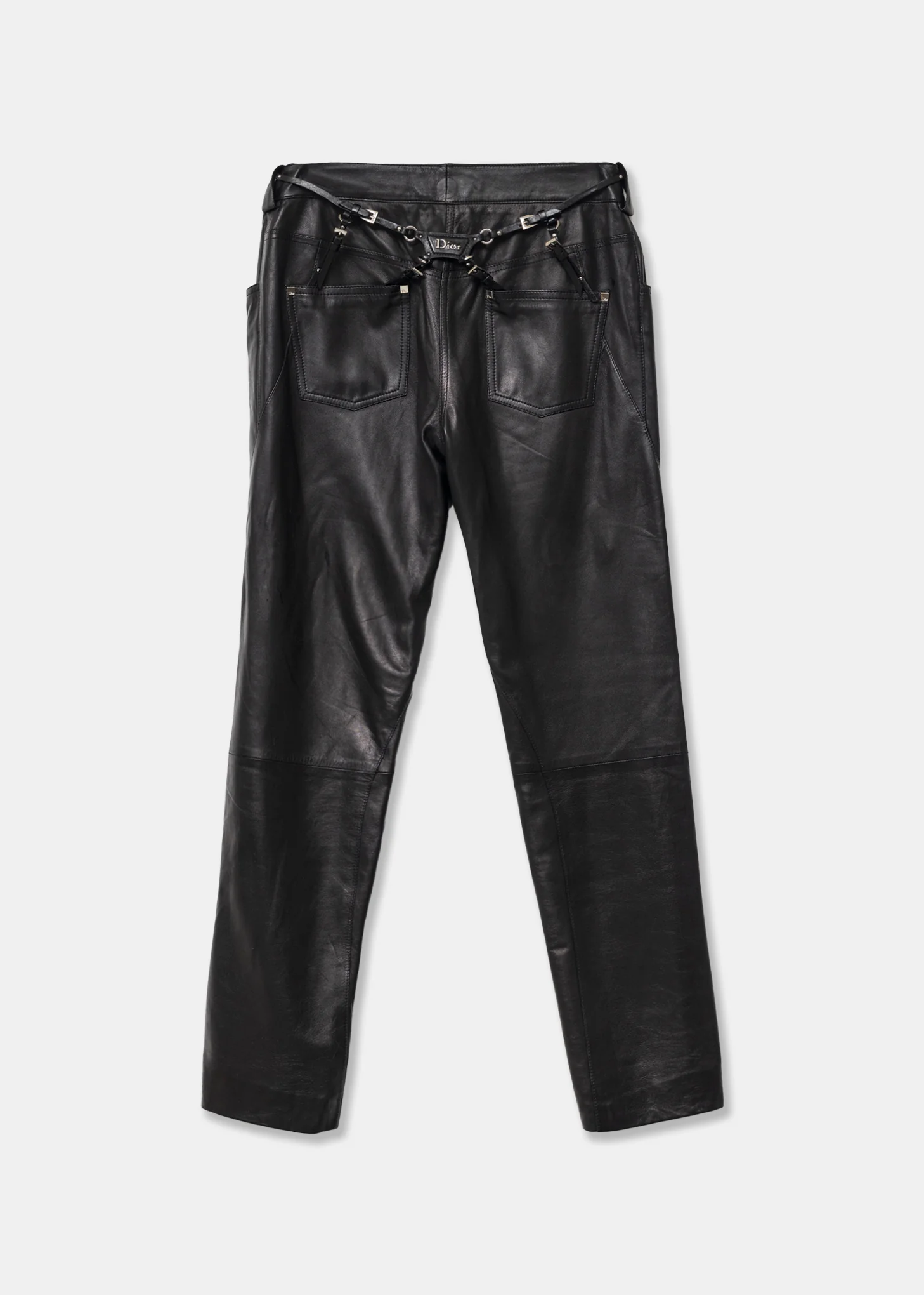 Christian Dior Leather Pants - Image 4