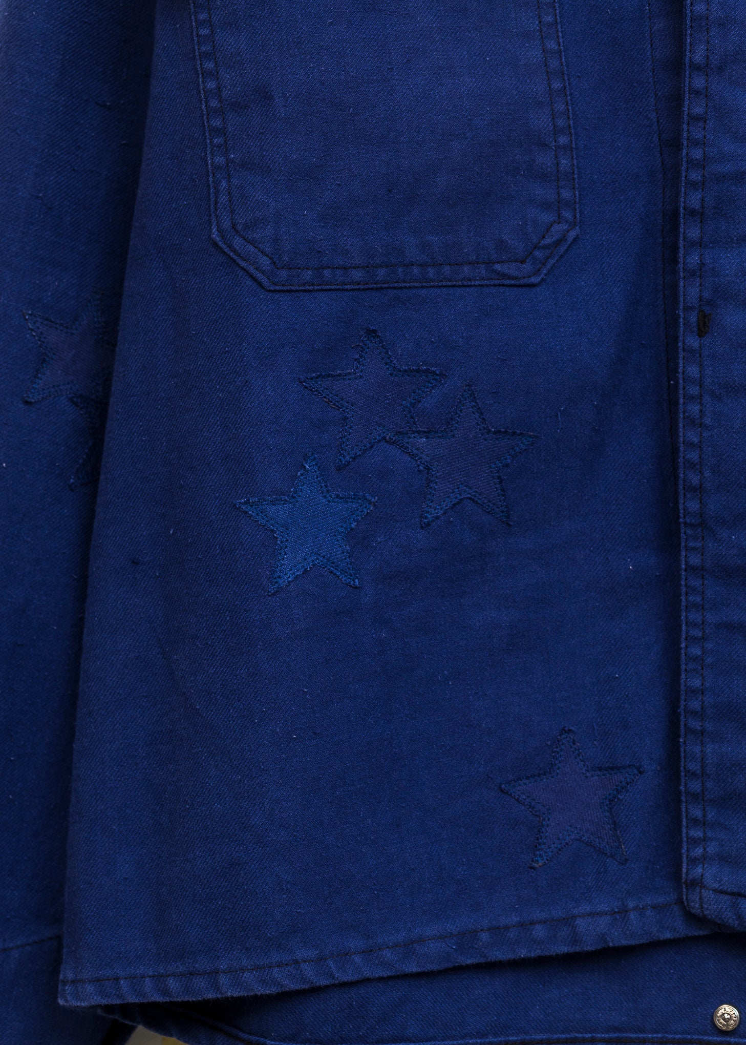 Chrome Hearts Art Basel Frenchwork Blue Stars Jacket - Image 4