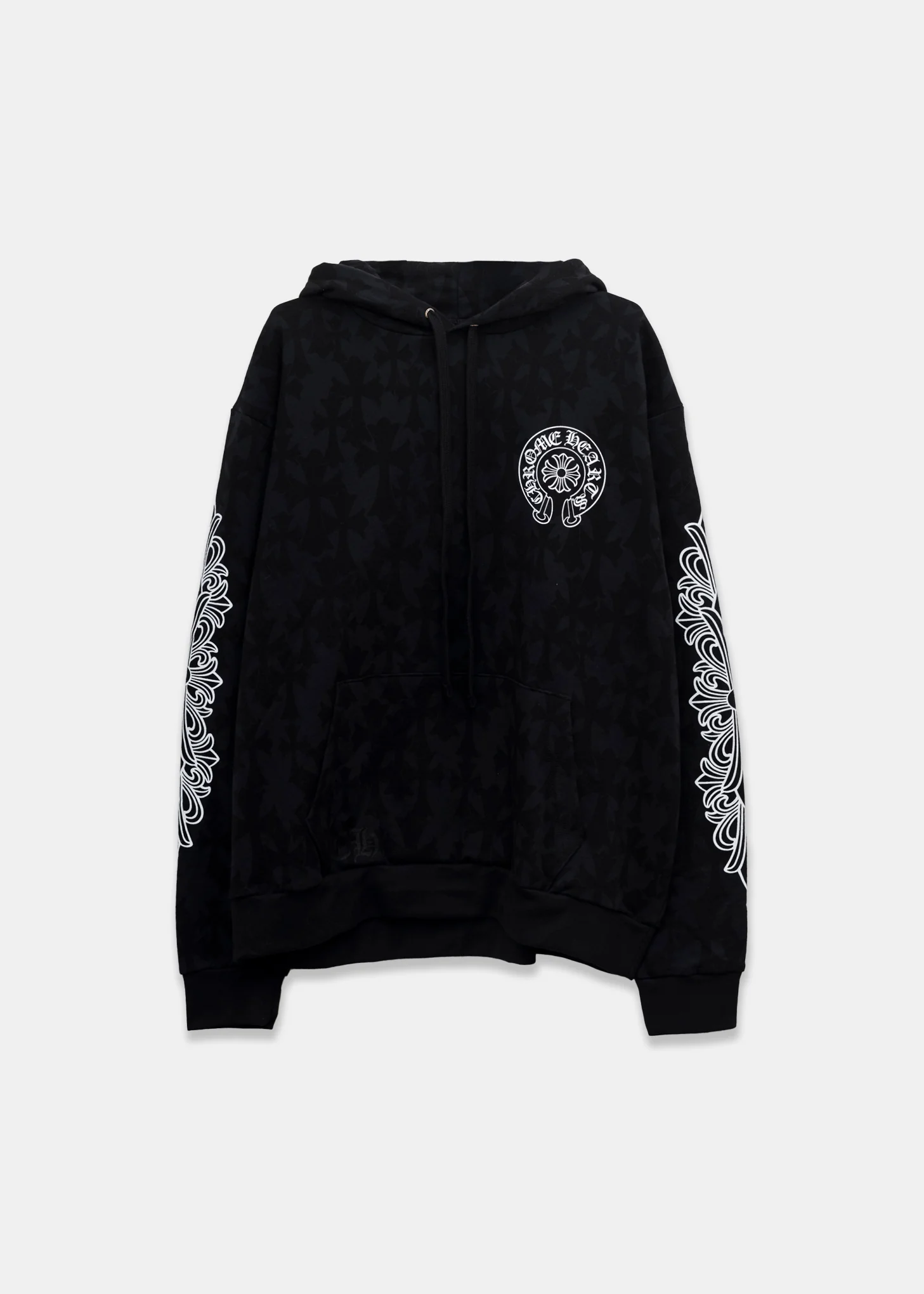 Chrome Hearts Black Cemetery Print Hoodie