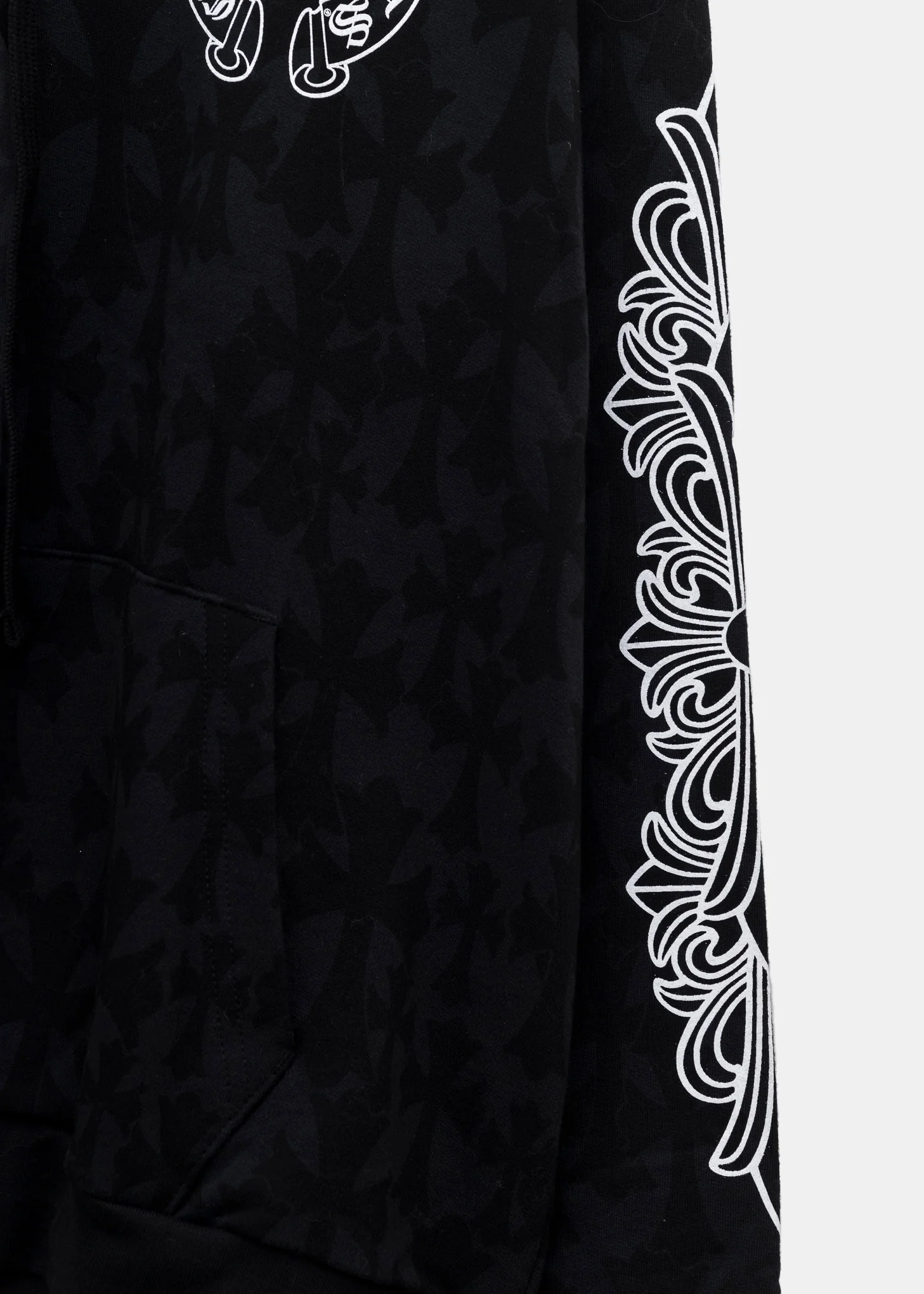Chrome Hearts Black Cemetery Print Hoodie - Image 5