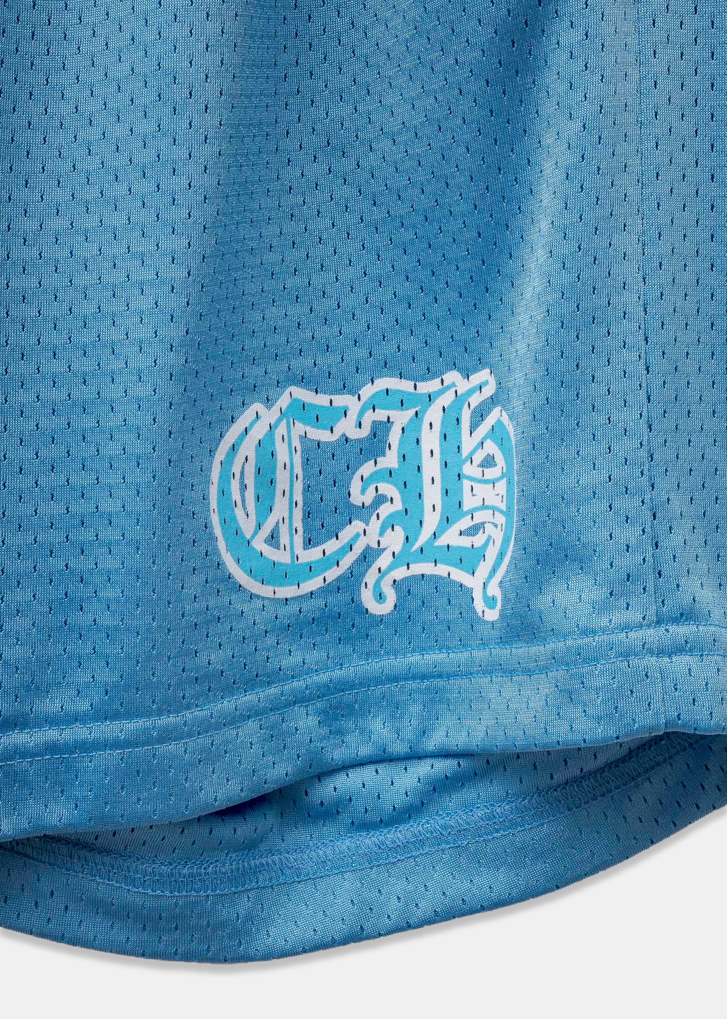 Chrome Hearts Blue Basketball Mesh Shorts - Image 2
