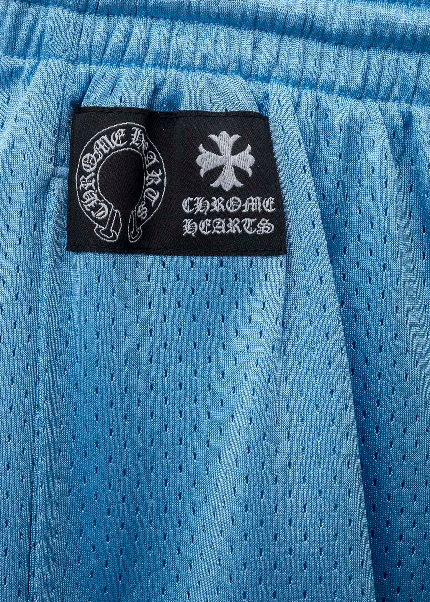 Chrome Hearts Blue Basketball Mesh Shorts - Image 3