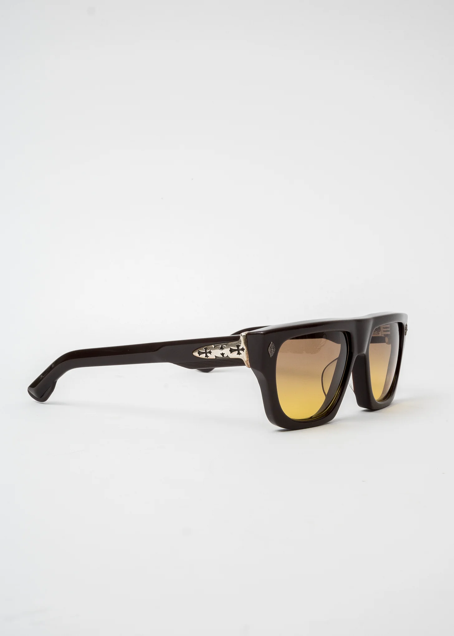 Chrome Hearts CH Charismadick E57 Brown Lens Sunglasses - Image 3
