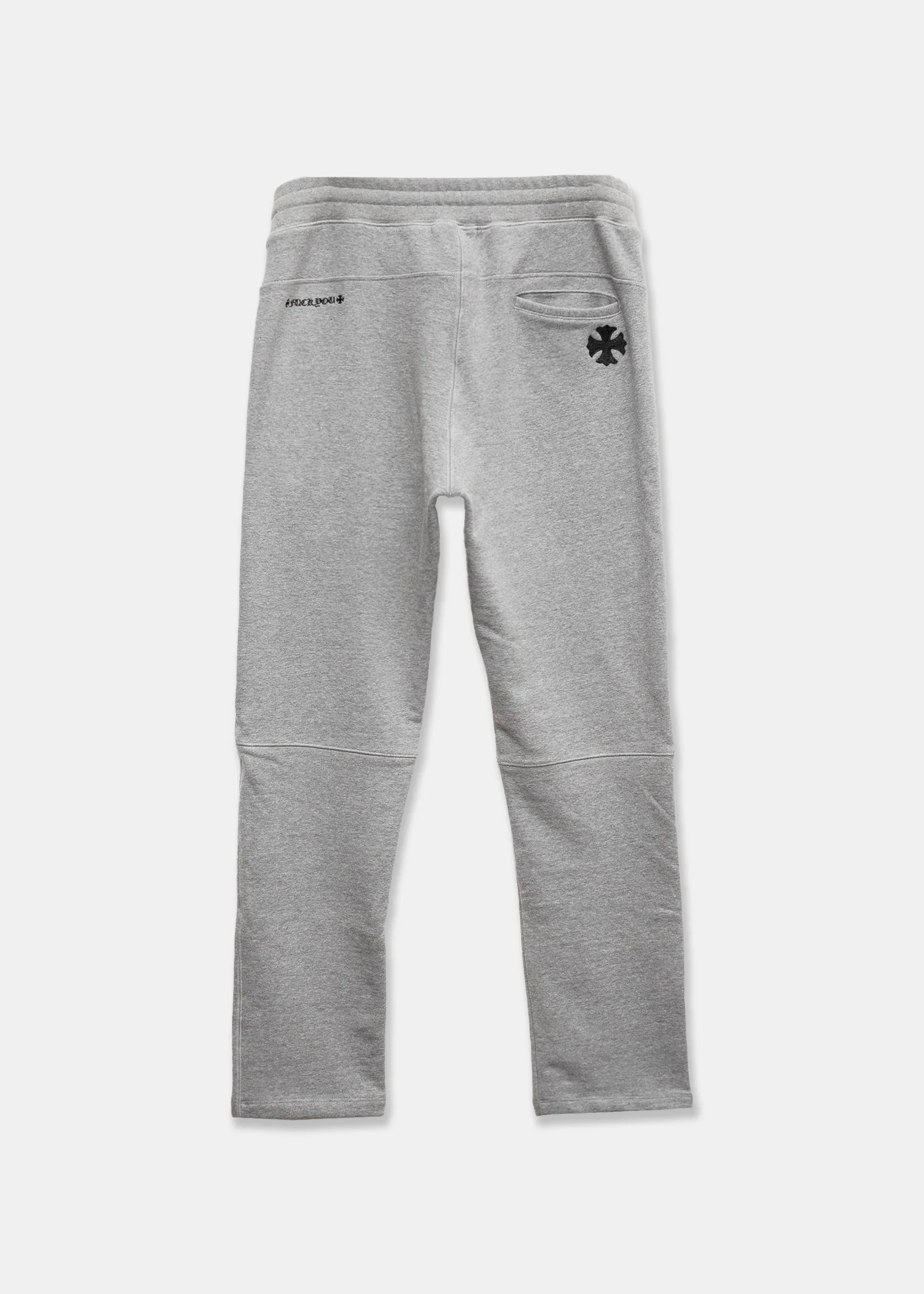Chrome Hearts CH Grey Script Back Patch Sweatpants - Image 2