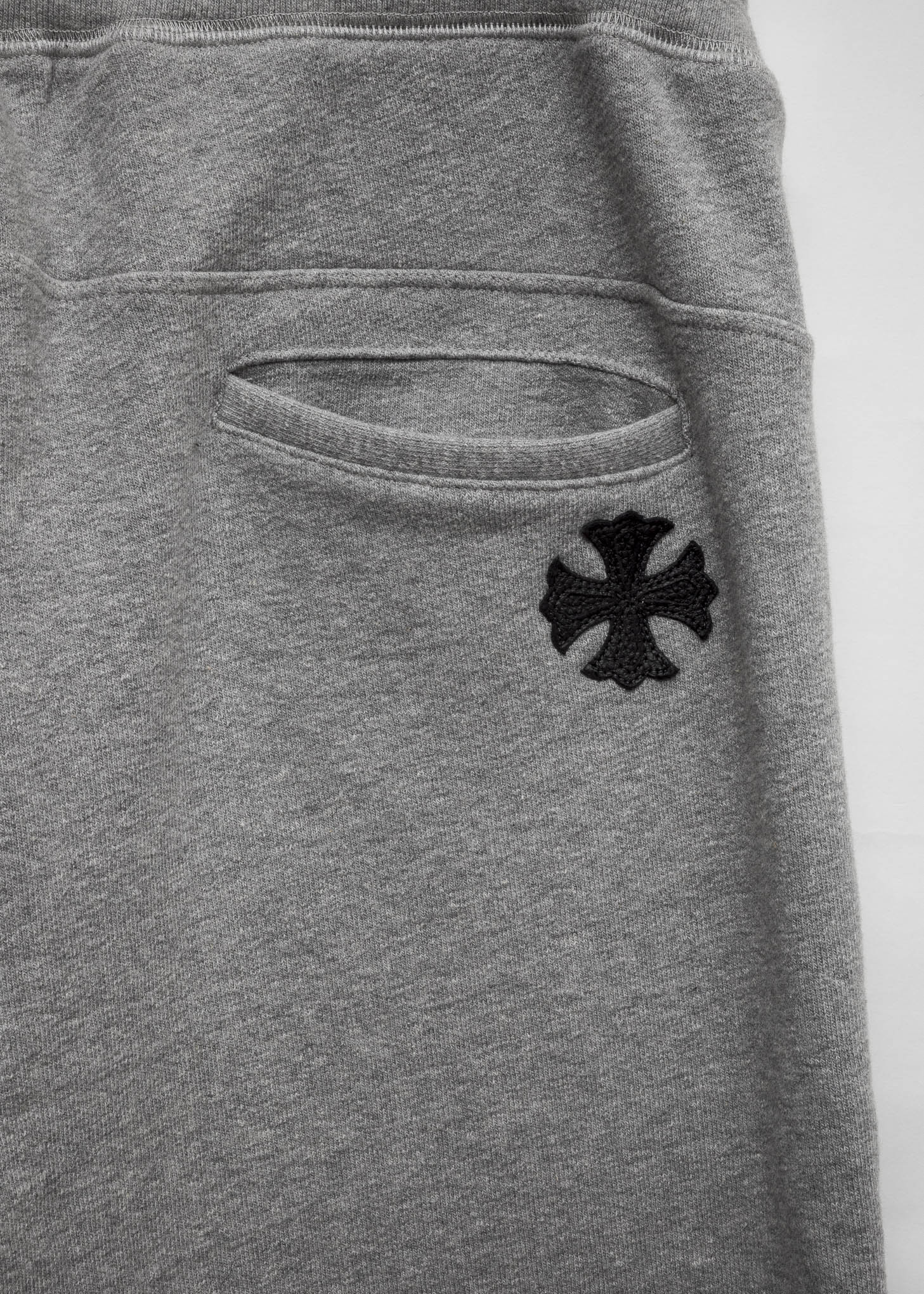 Chrome Hearts CH Grey Script Back Patch Sweatpants - Image 5