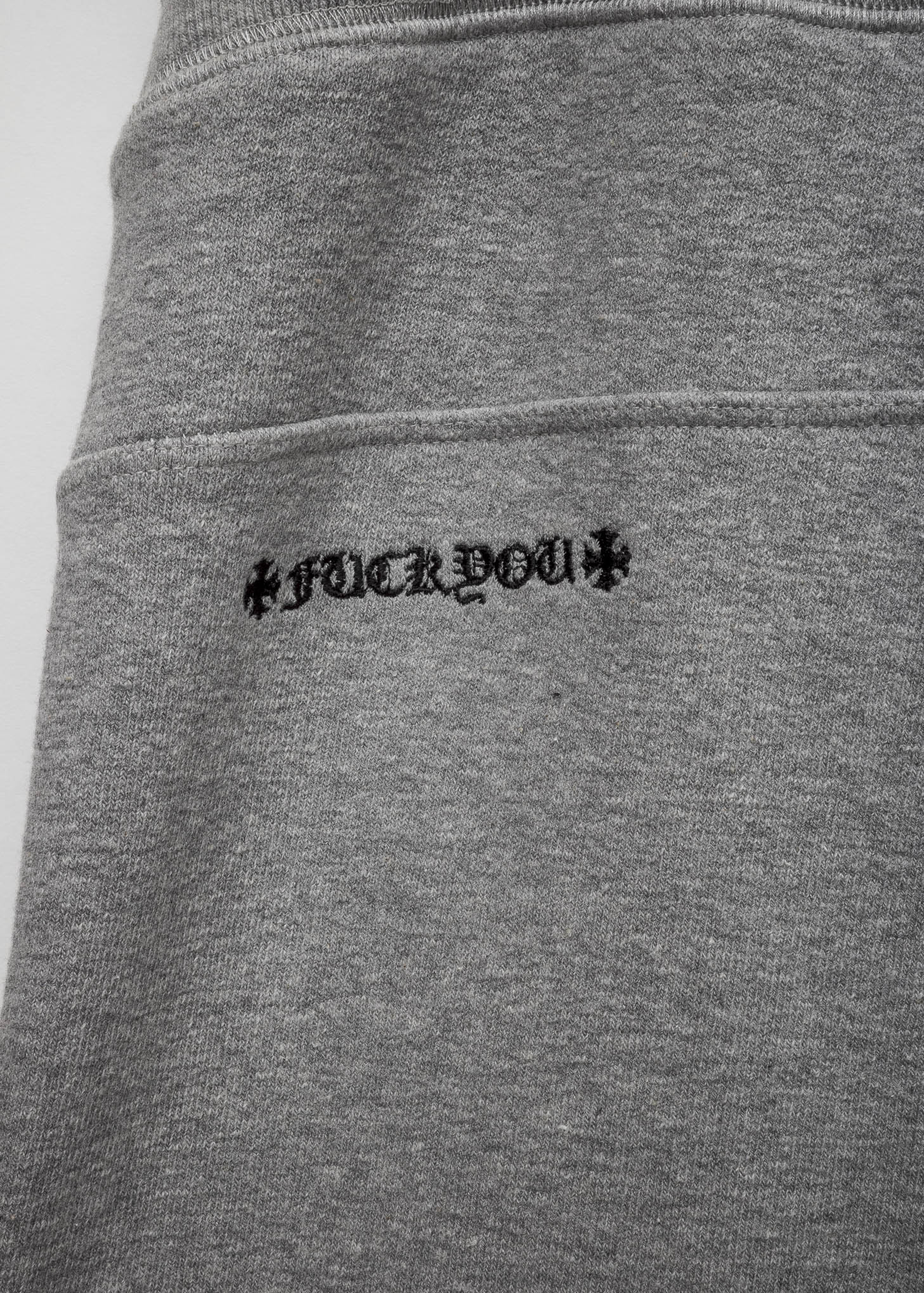 Chrome Hearts CH Grey Script Back Patch Sweatpants - Image 6