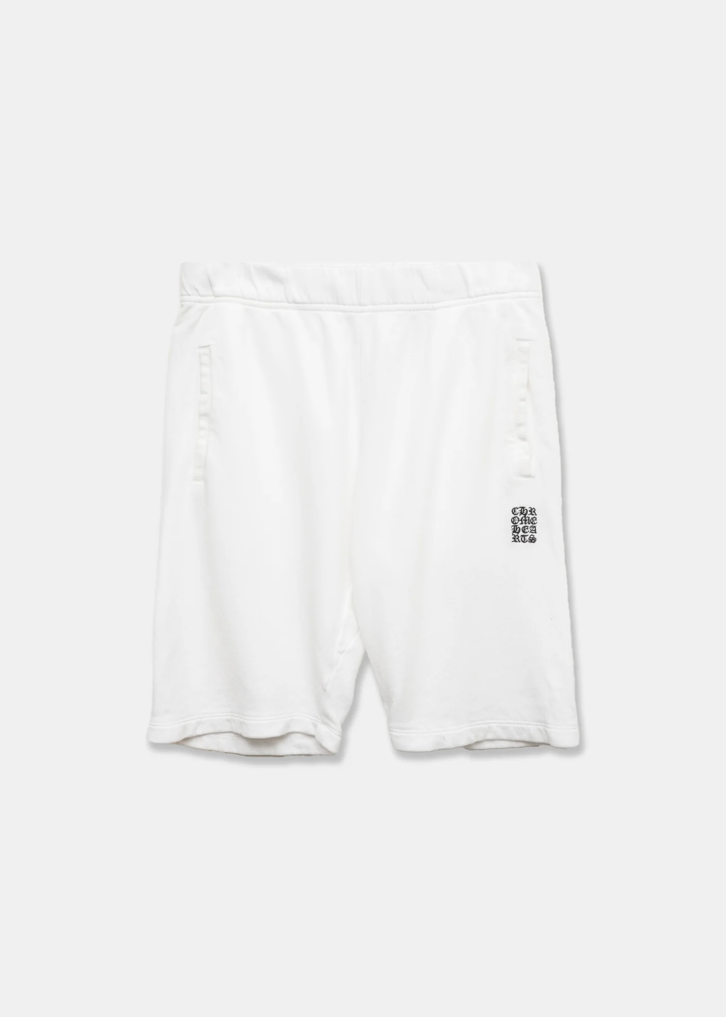 Chrome Hearts CH Script White Sweat Shorts