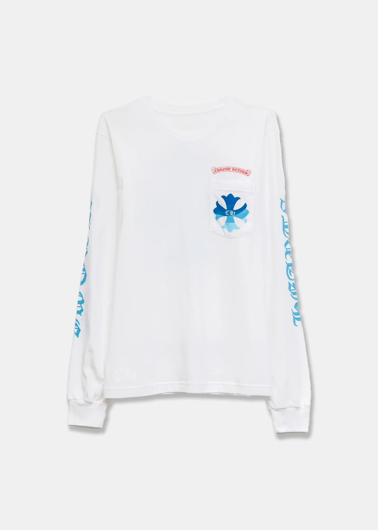 Chrome Hearts Harajuku Exclusive White Blue LS