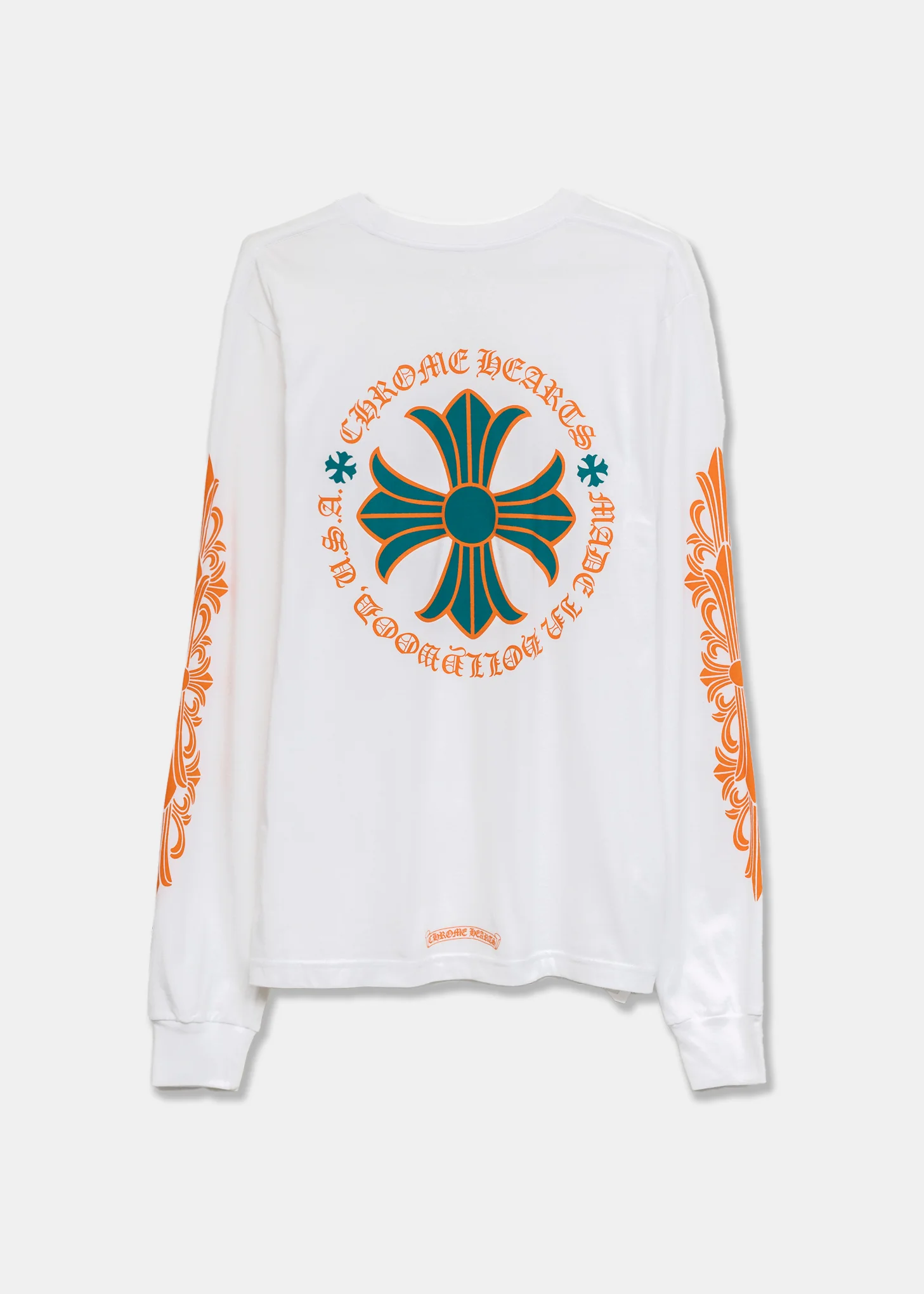 Chrome Hearts Miami White Aqua Orange Basel Longsleeve - Image 2