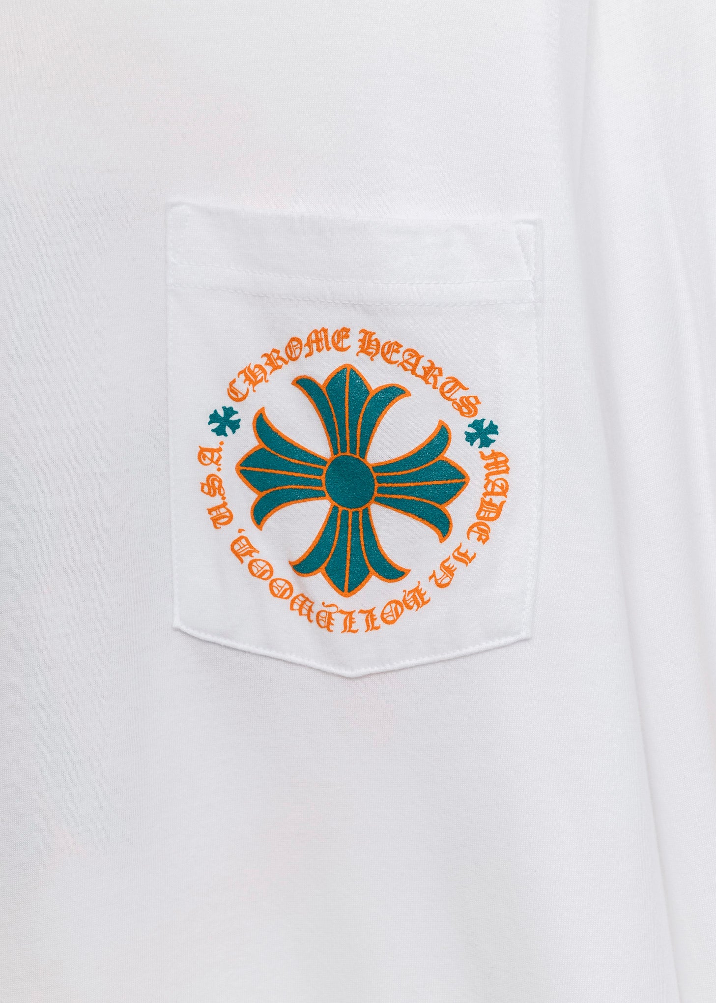 Chrome Hearts Miami White Aqua Orange Basel Longsleeve - Image 3