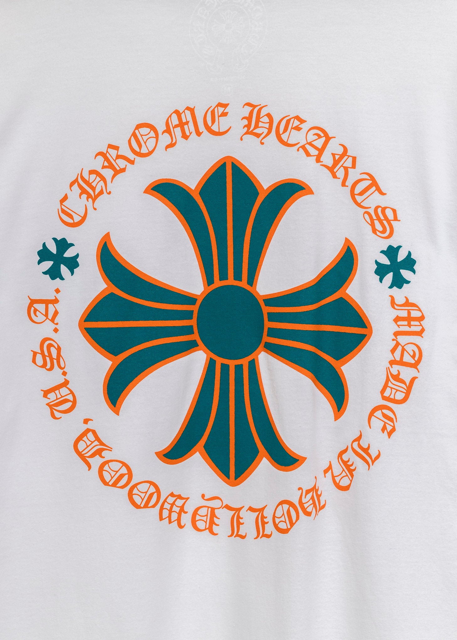Chrome Hearts Miami White Aqua Orange Basel Longsleeve - Image 5