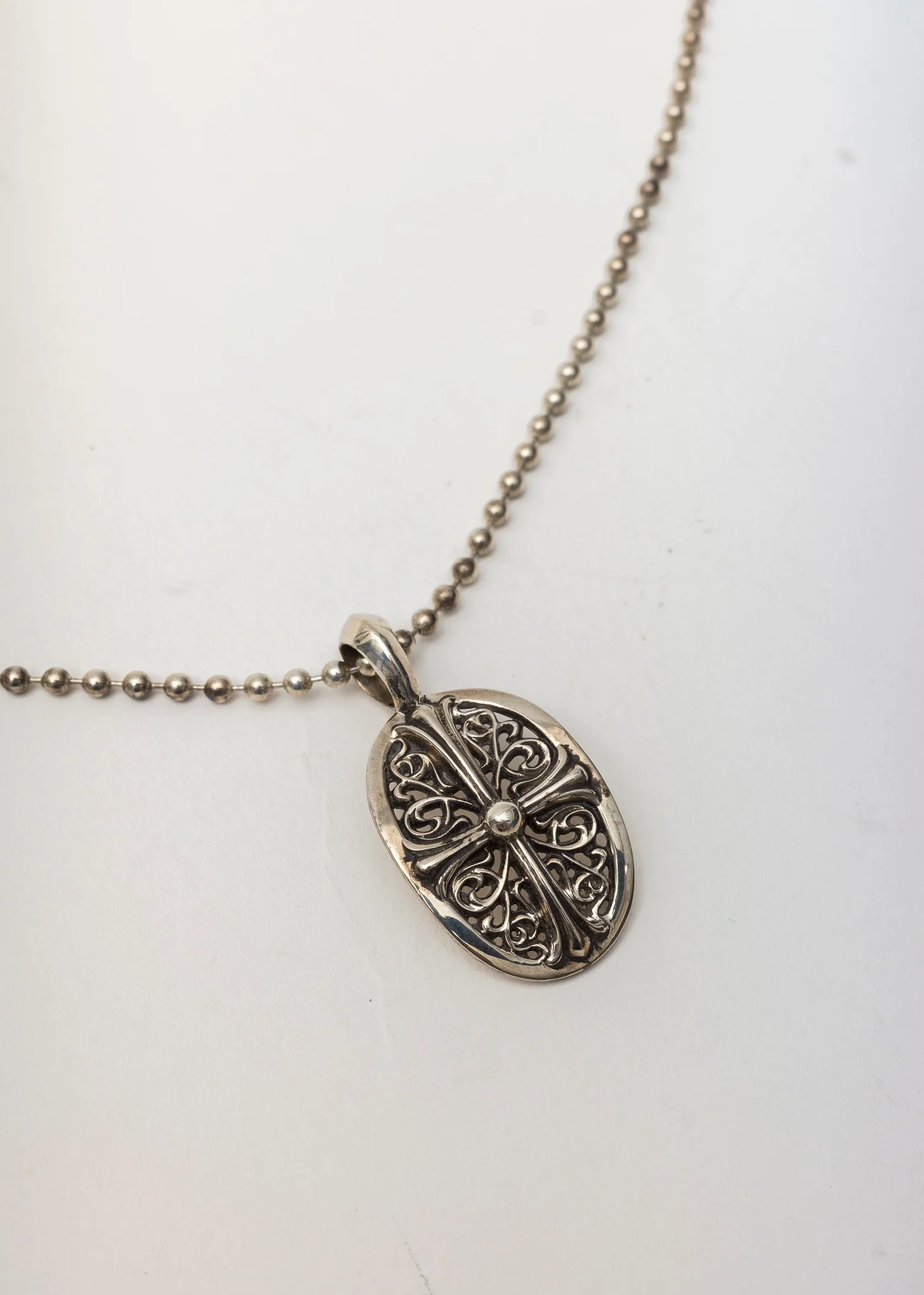 Chrome Hearts Pendant Silver Classic Oval -Pendant Only - Image 3