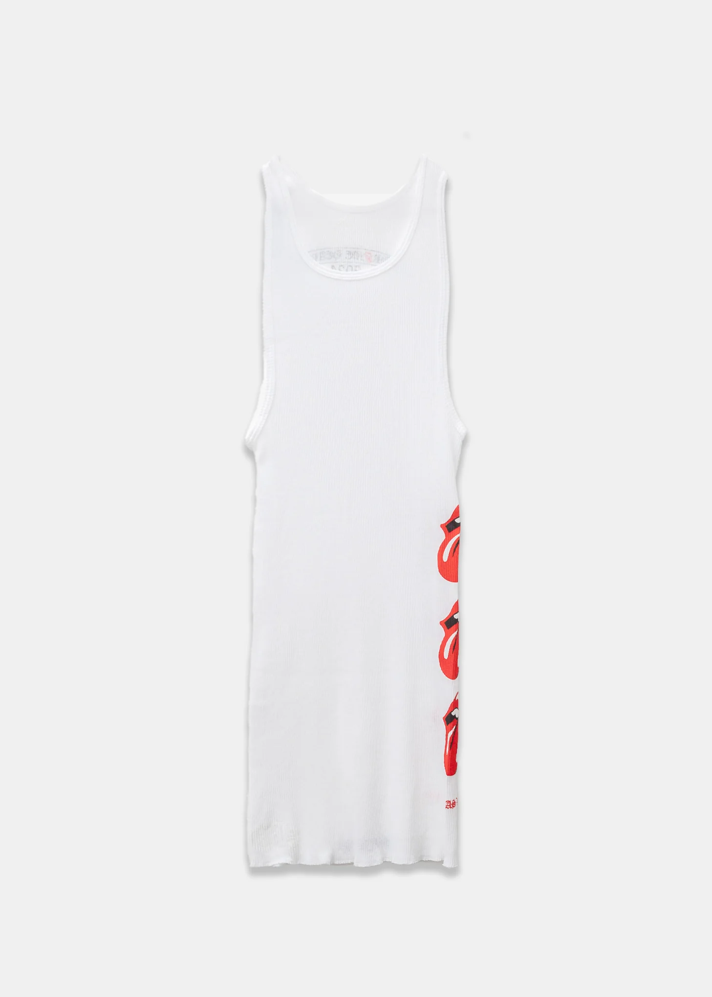 Chrome Hearts x Rolling Stones White Red Lips + Tongue Tank Top