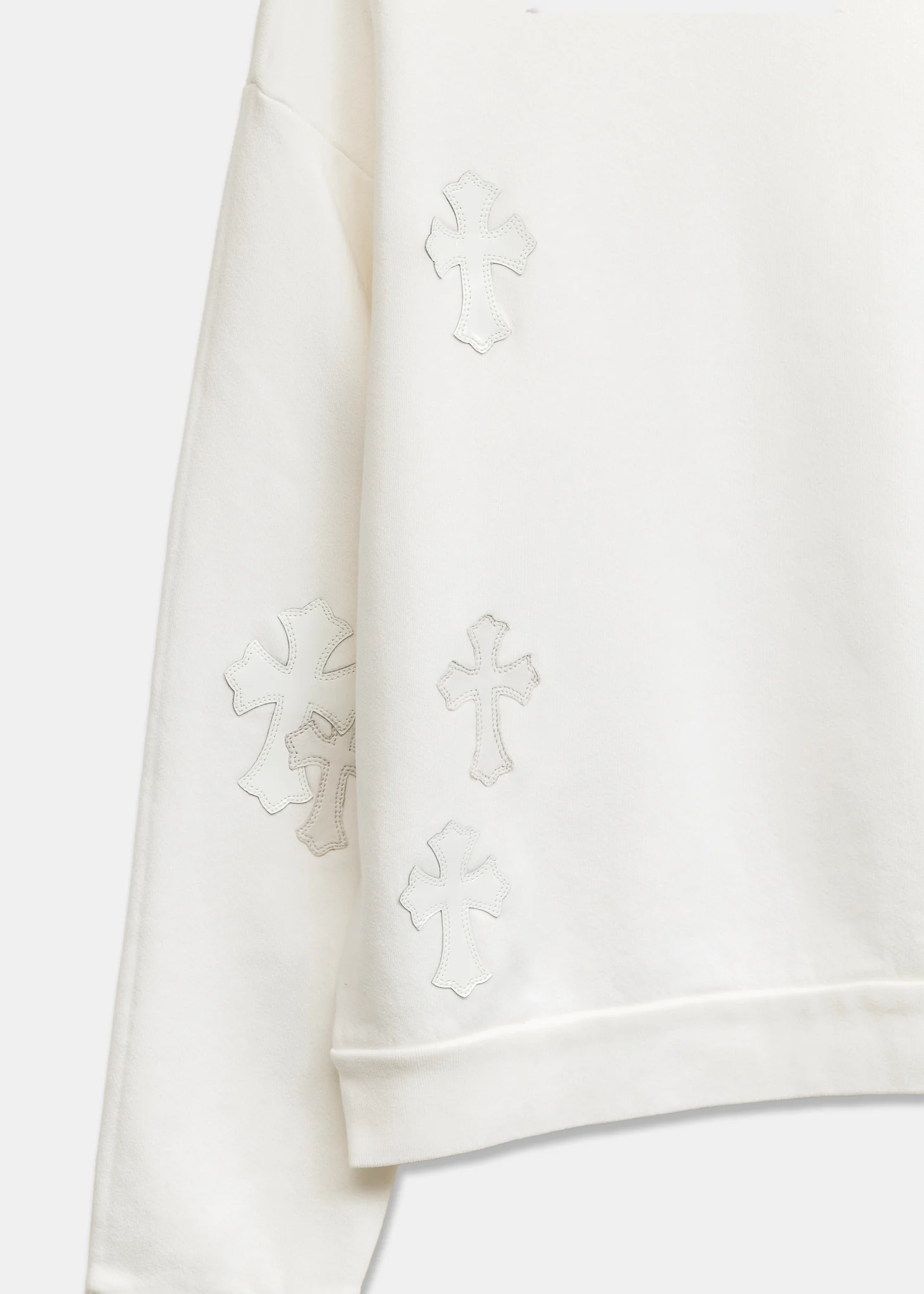 Chrome Women’s White PatchWork Quarter Zip - Image 7