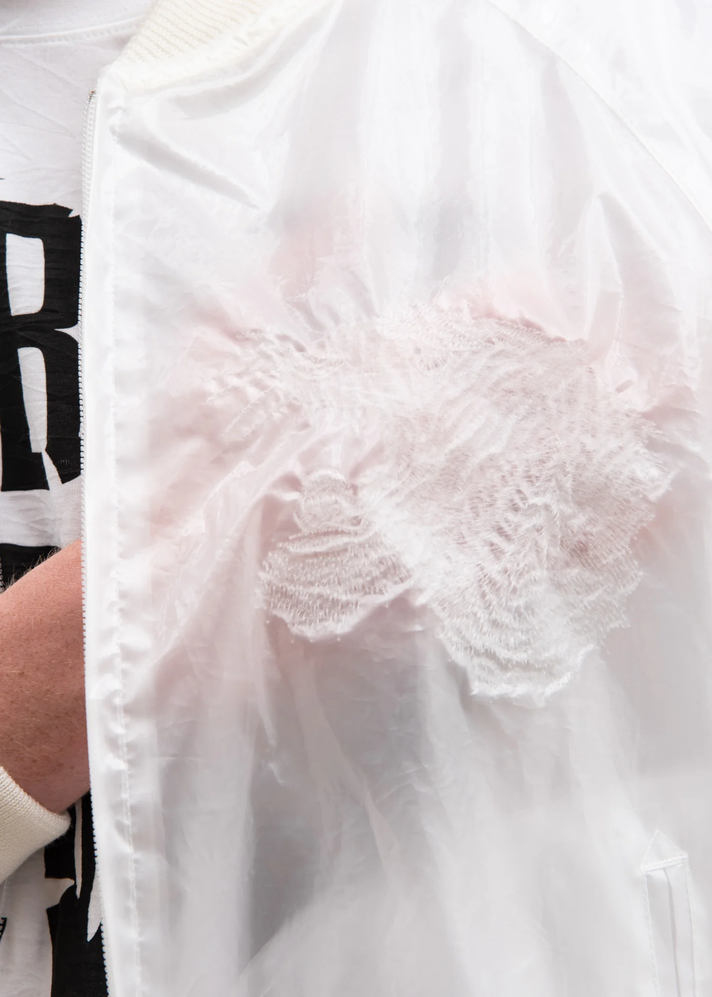 Clear Transparent Embroidery Souvenir Jacket - Image 6