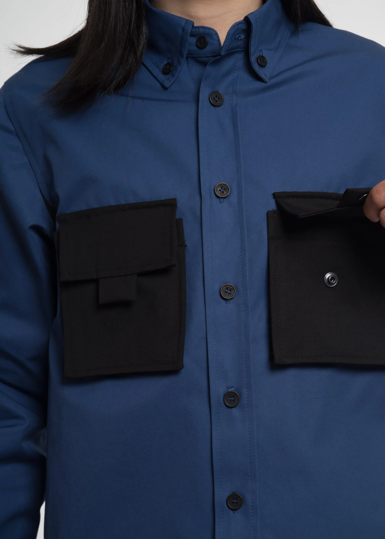 Cobalt Blue Worker Overshirt - Image 5