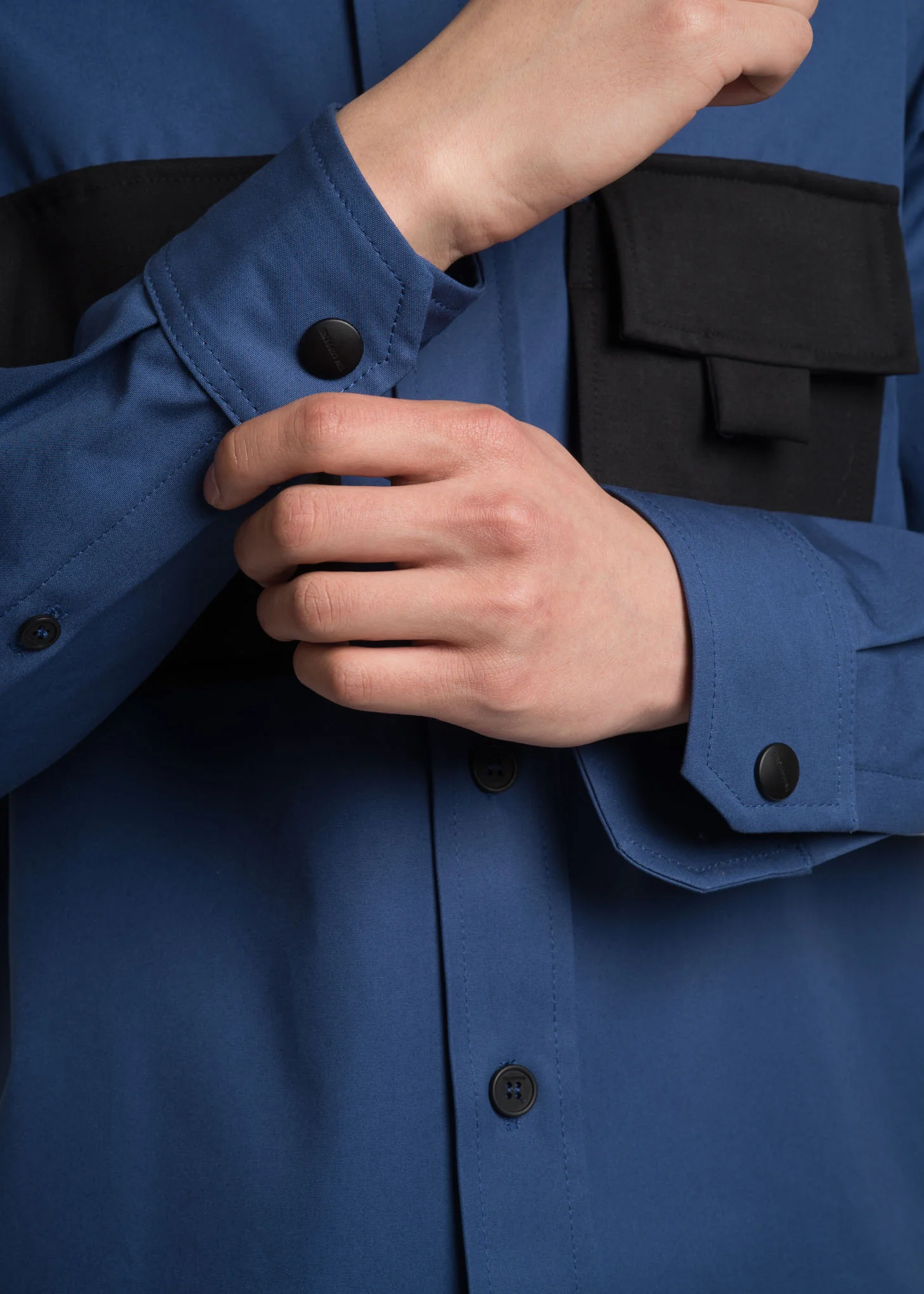 Cobalt Blue Worker Overshirt - Image 8