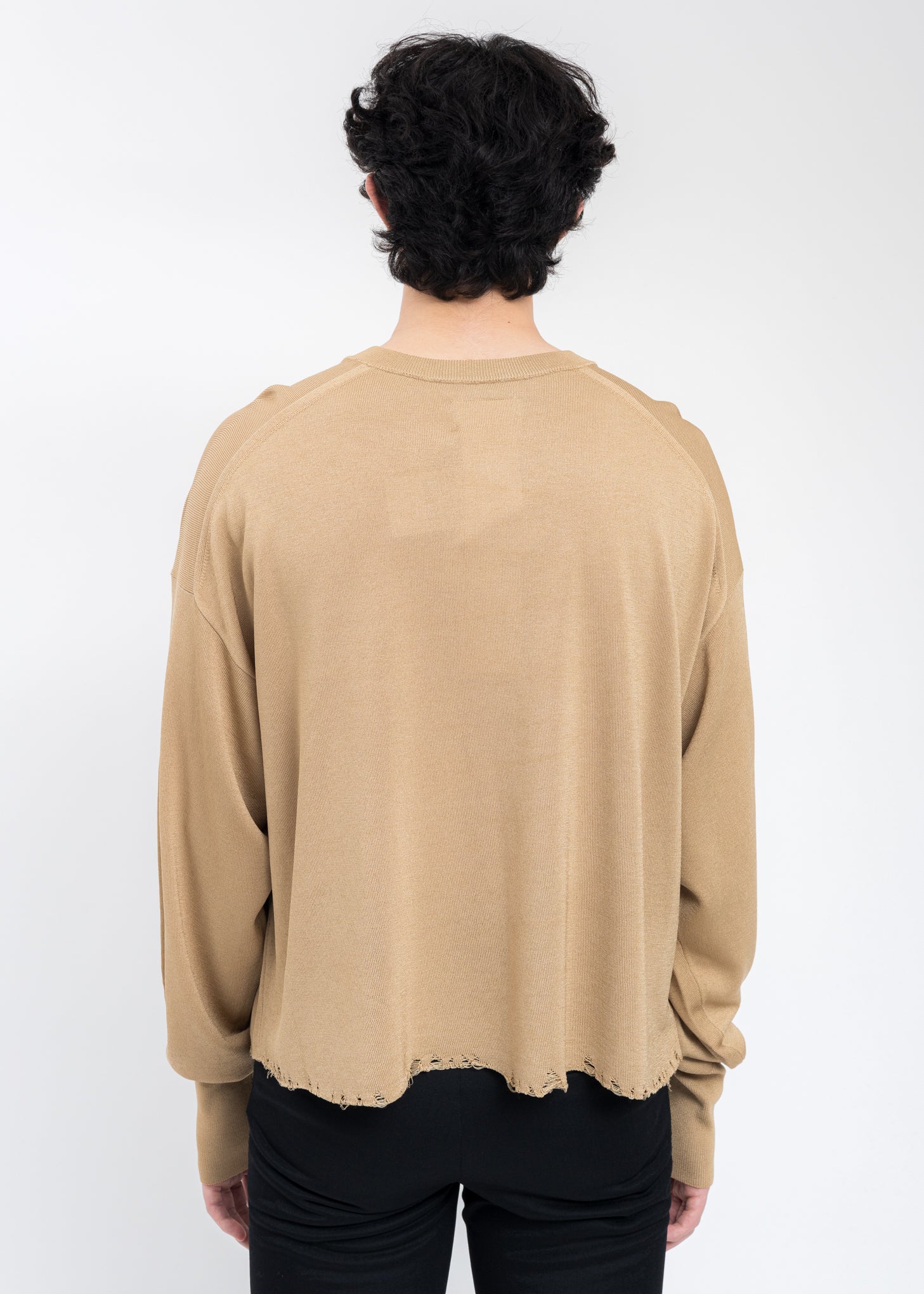 Coffee Latte MILK FIBER OVERSIZED Cardigan - Image 3