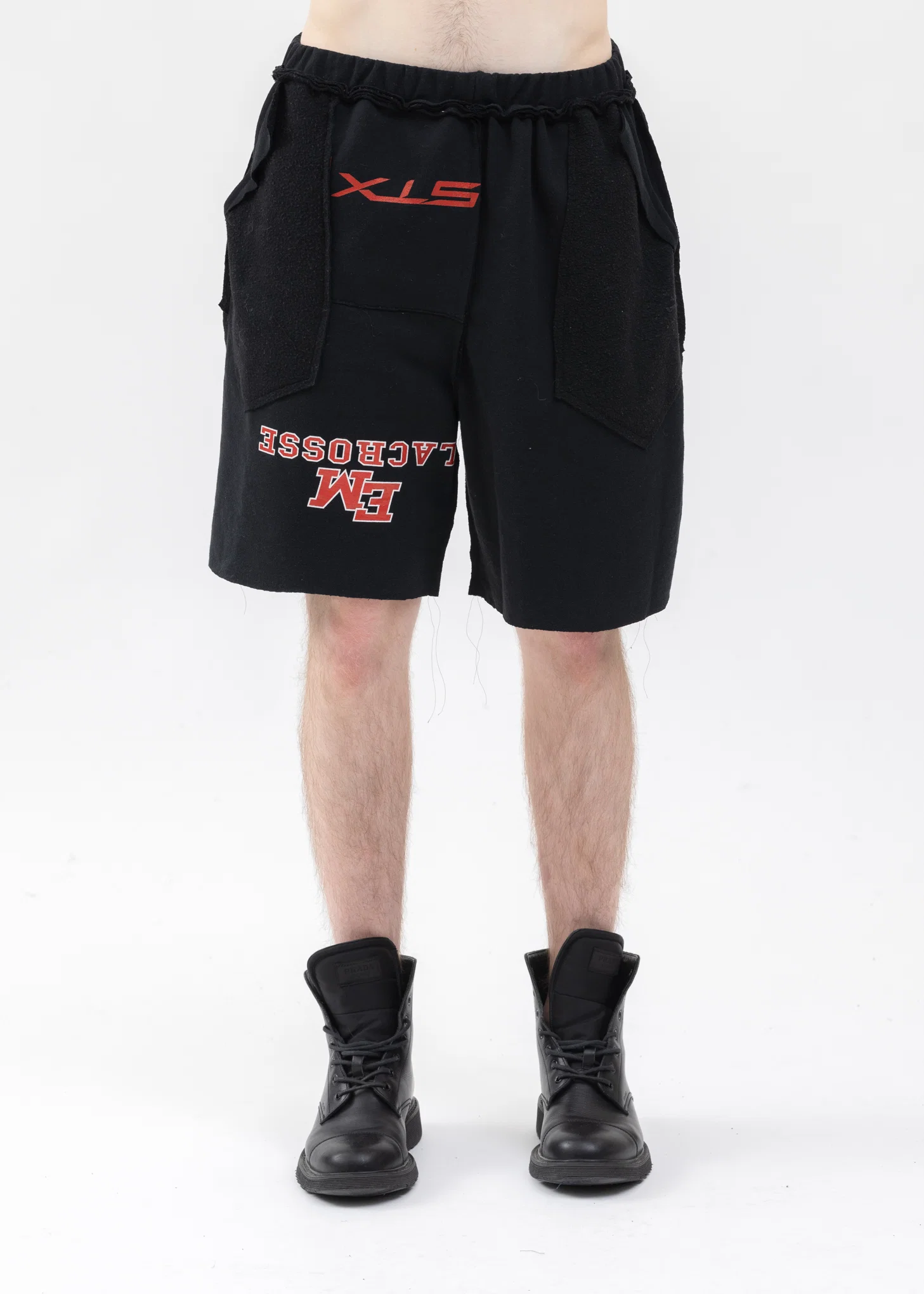 College Sweat Wide Shorts -Style 1