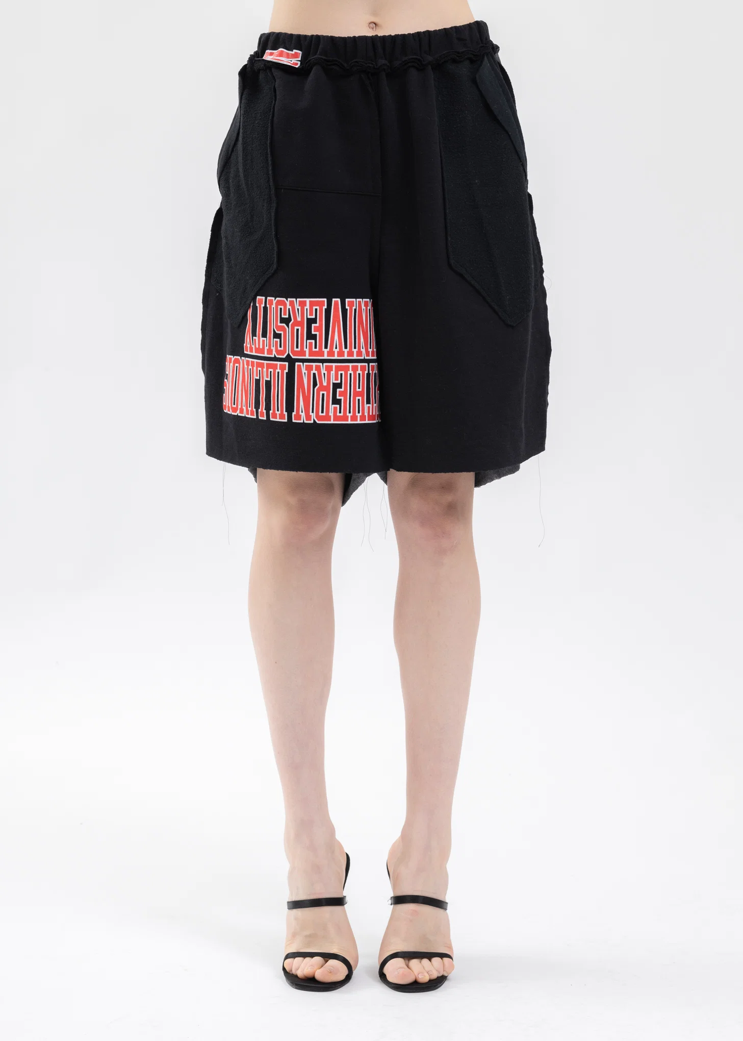 College Sweat Wide Shorts -Style 2
