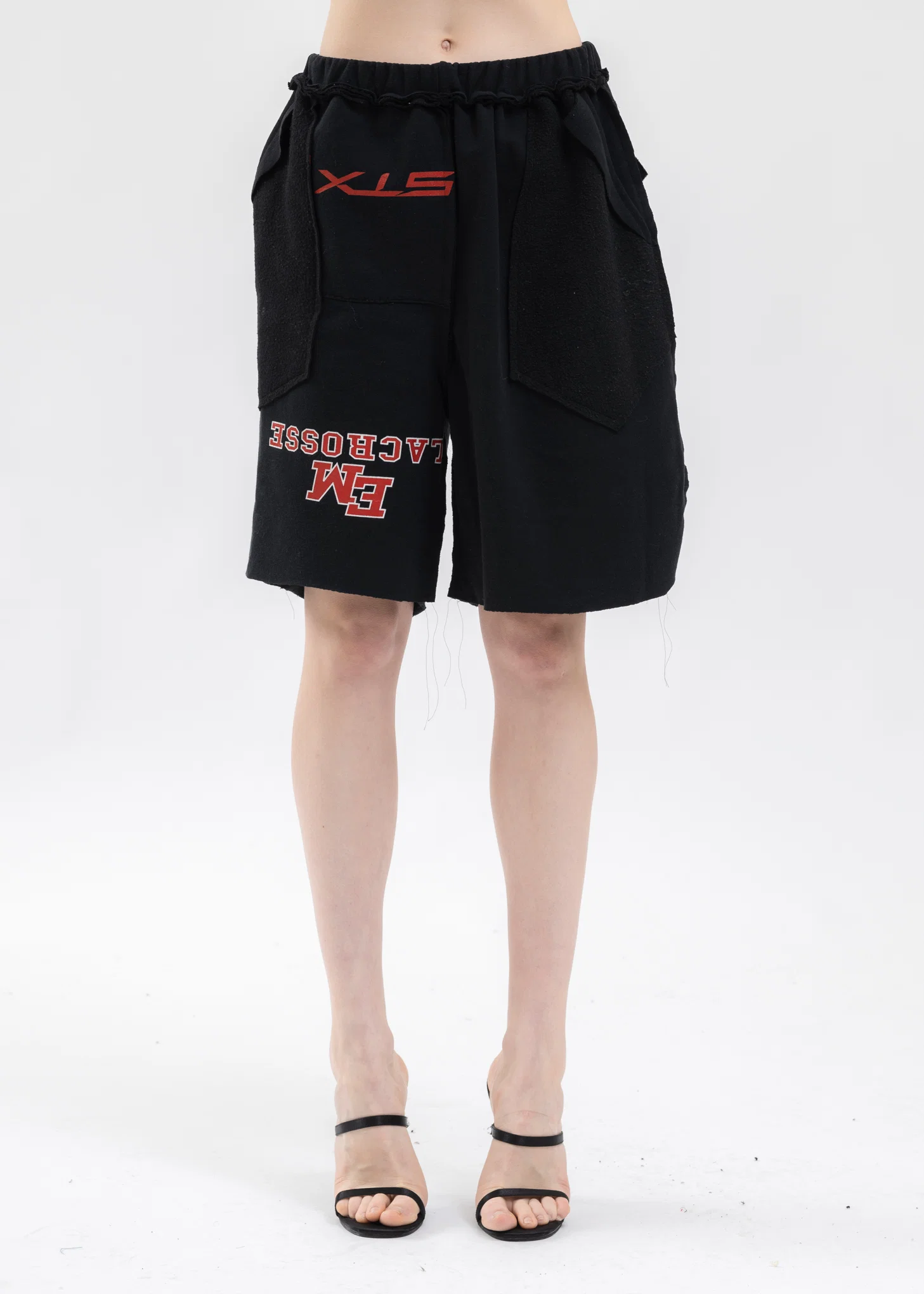College Sweat Wide Shorts -Style 1