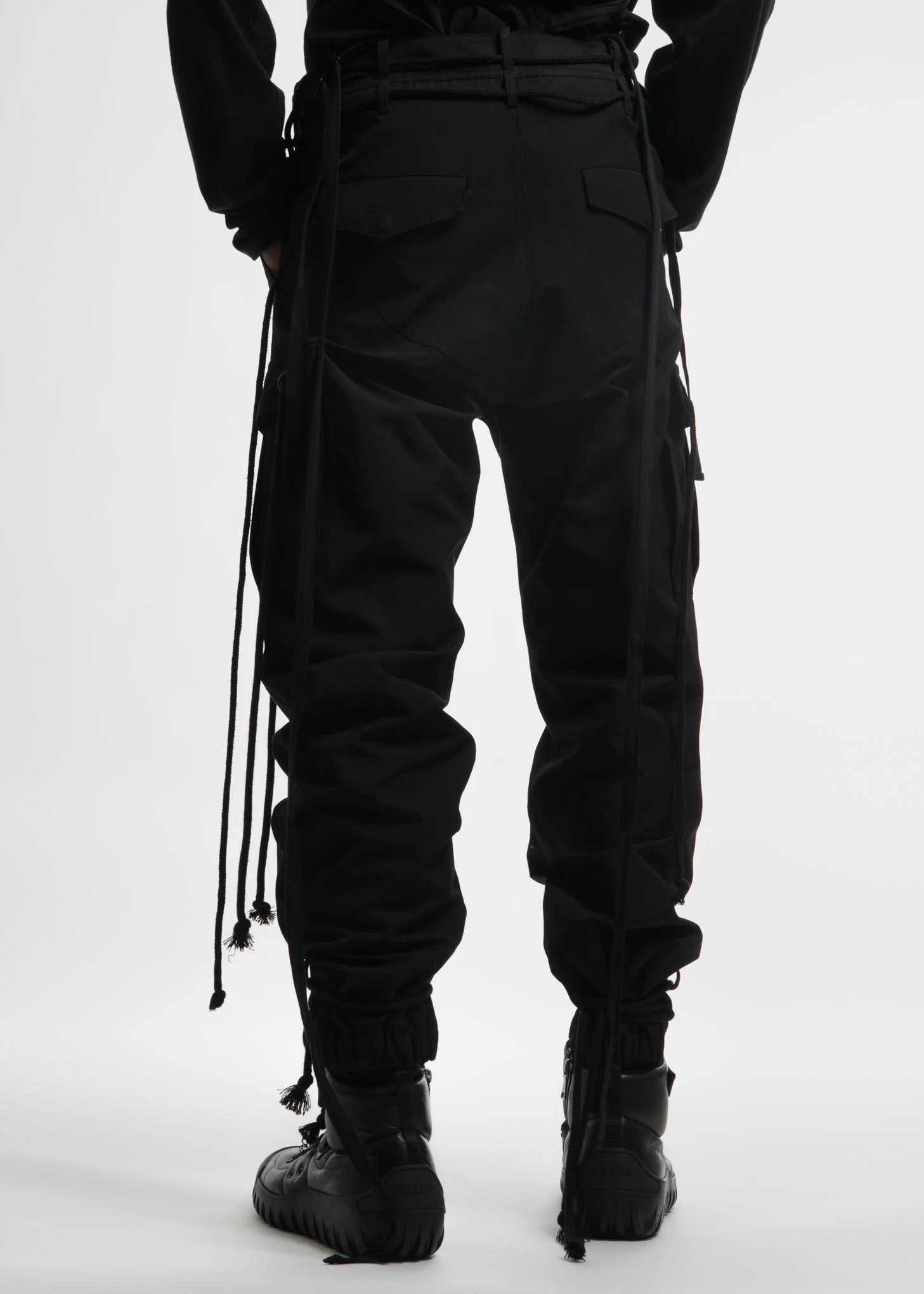 Black Cargo Pants - Image 3