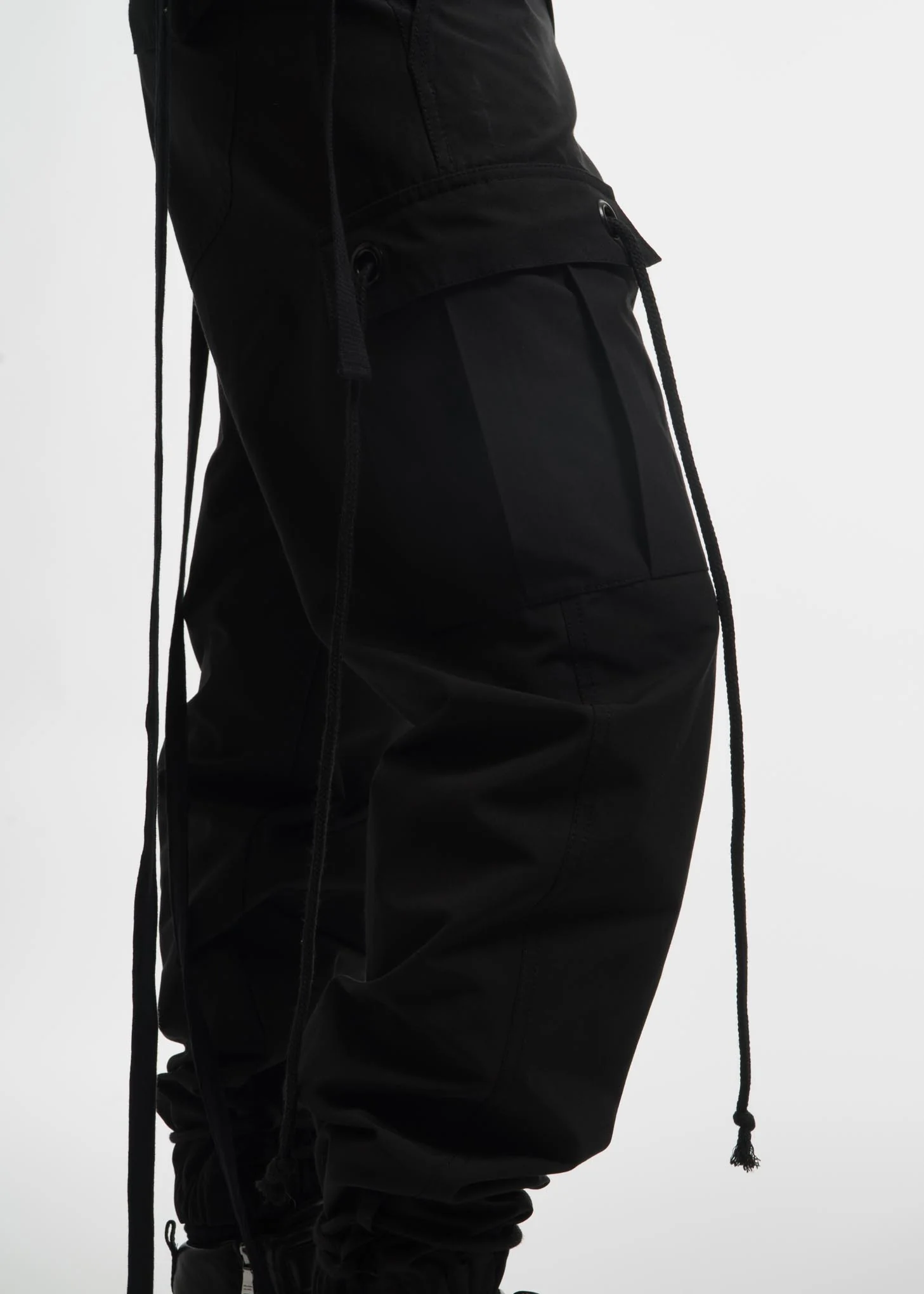 Black Cargo Pants - Image 4
