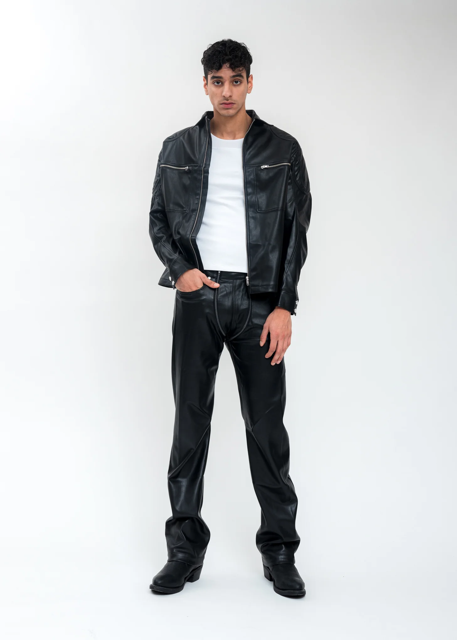 Black Trousers With Double Zip - Image 7