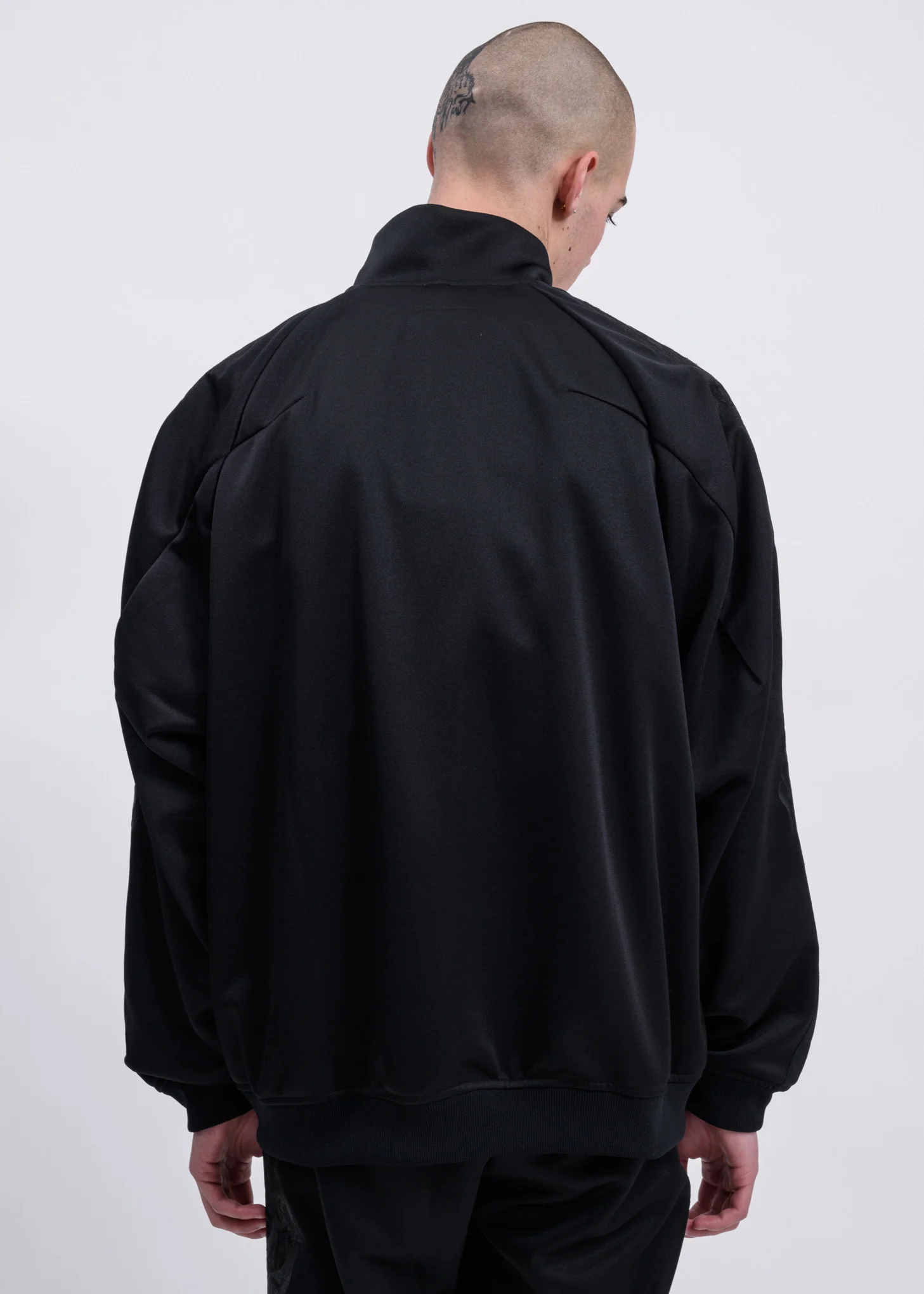 Black Chaos Embroidery Track Jacket - Image 3