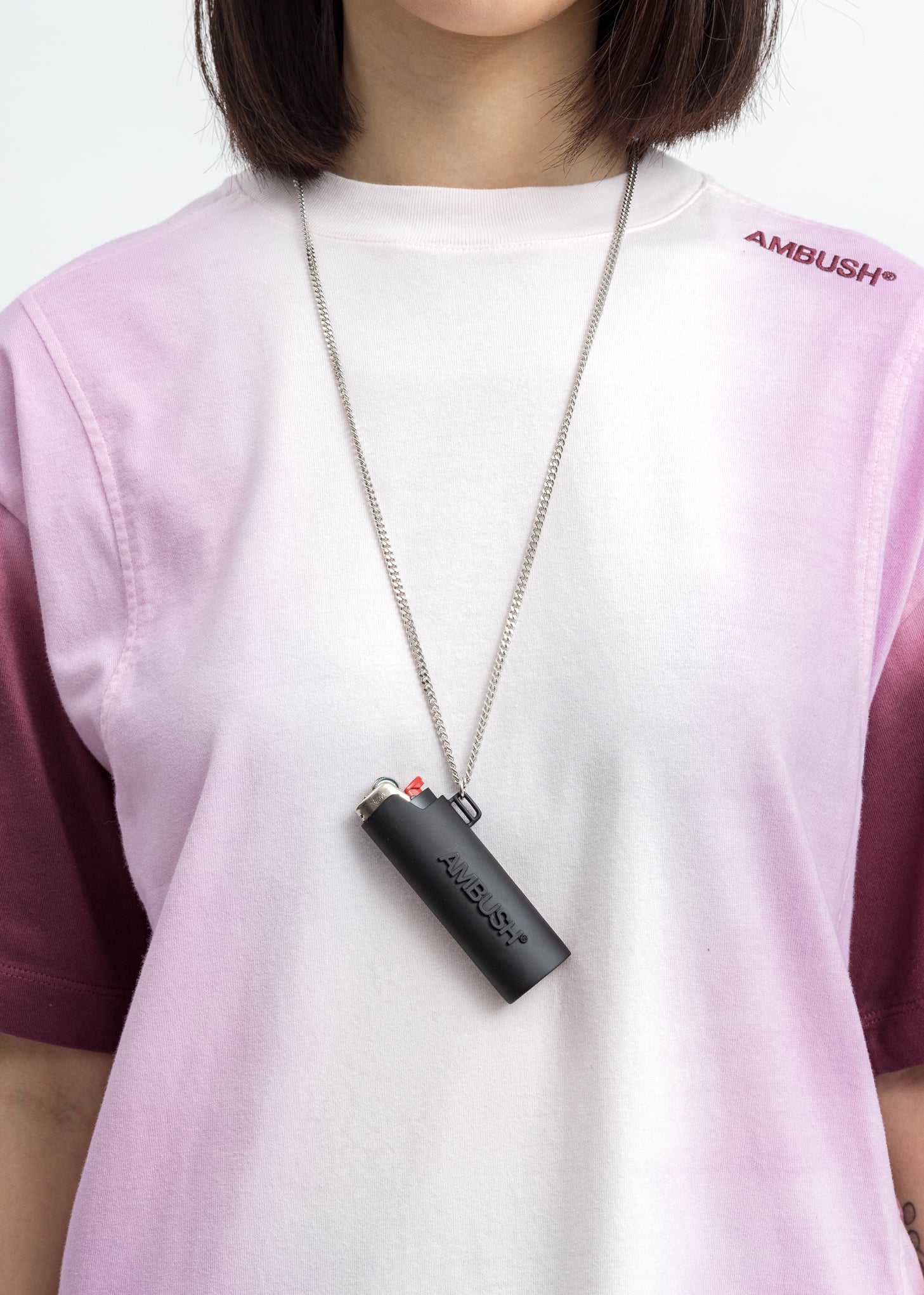 Black Large Lighter Case Necklace - Image 2
