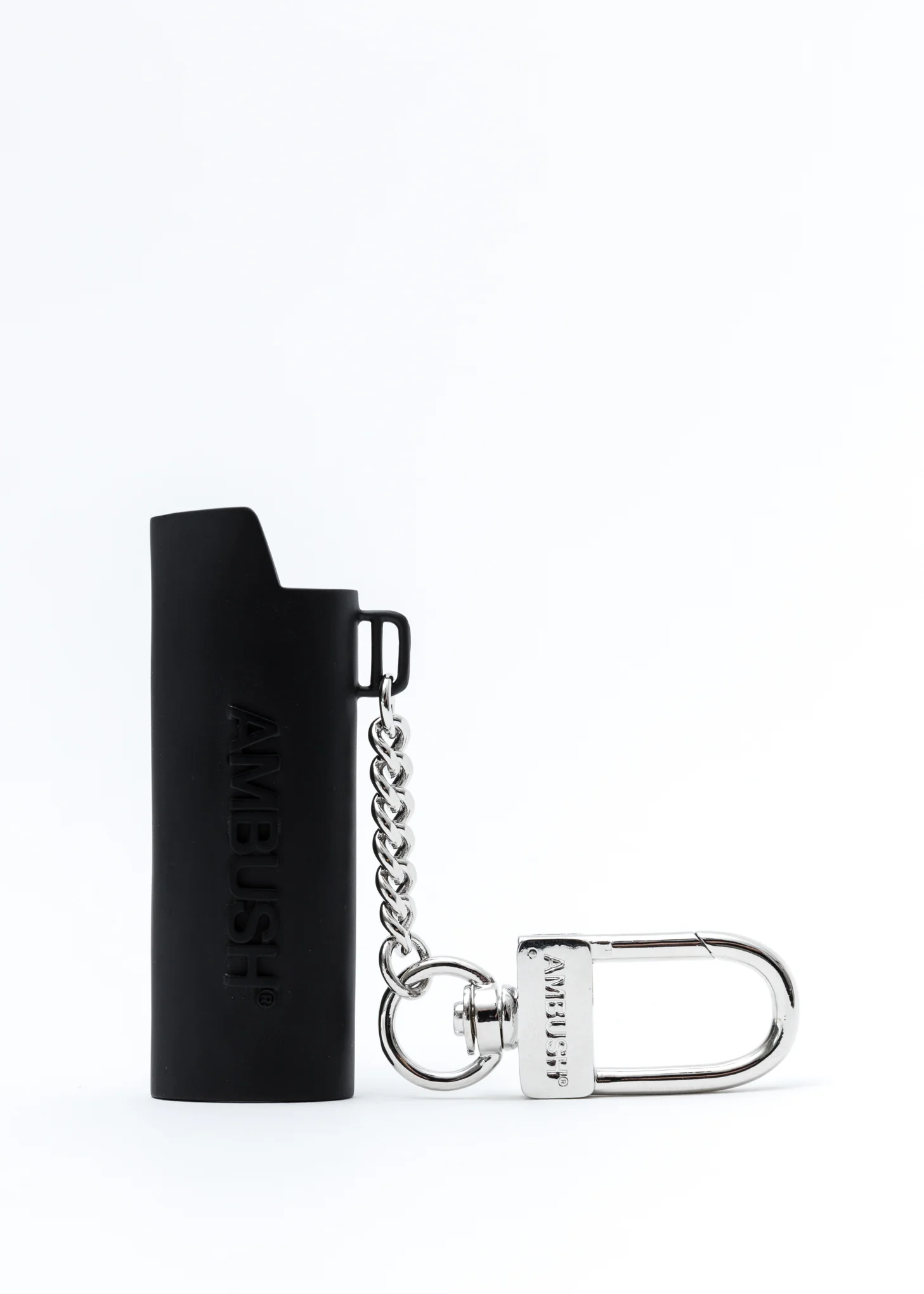 Black Lighter Logo Keychain