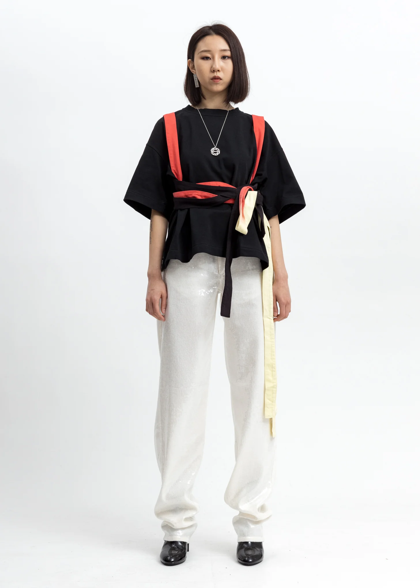 Black Obi Belt T-Shirt - Image 6