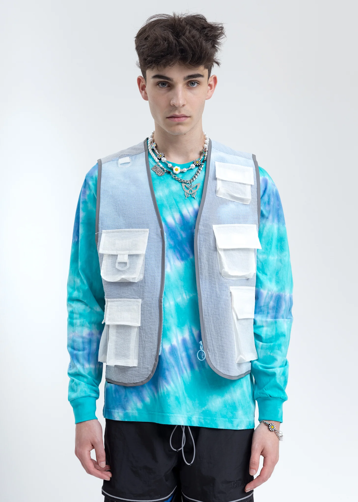 Blue Translucent Vest