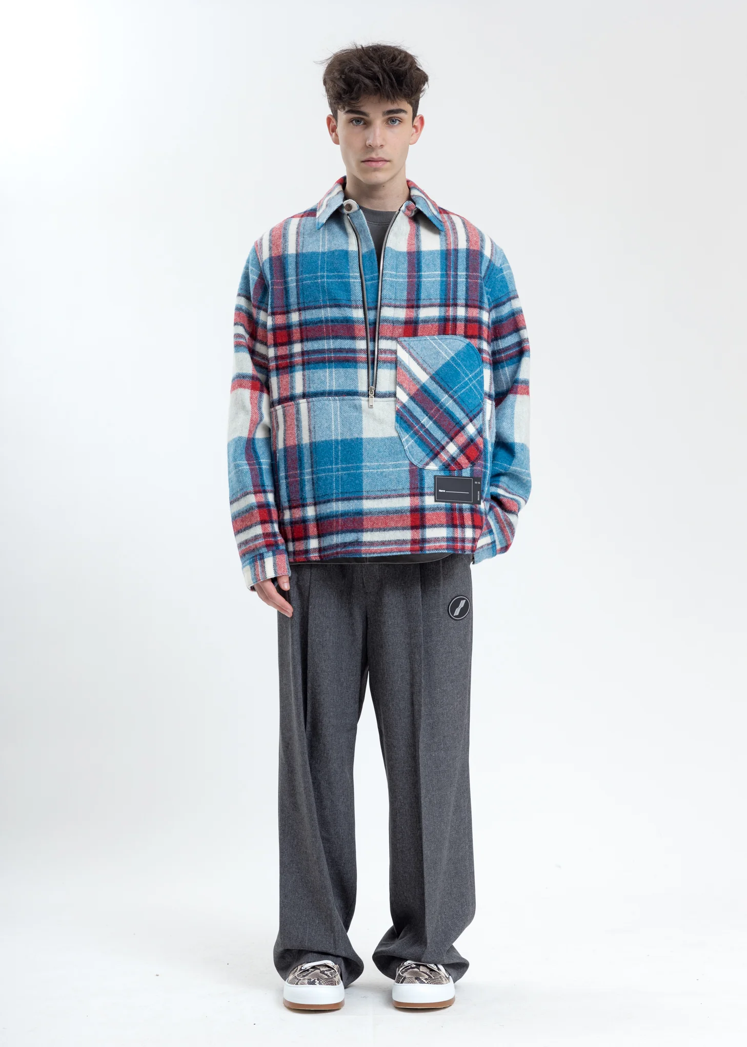Charcoal Logo Trousers - Image 6