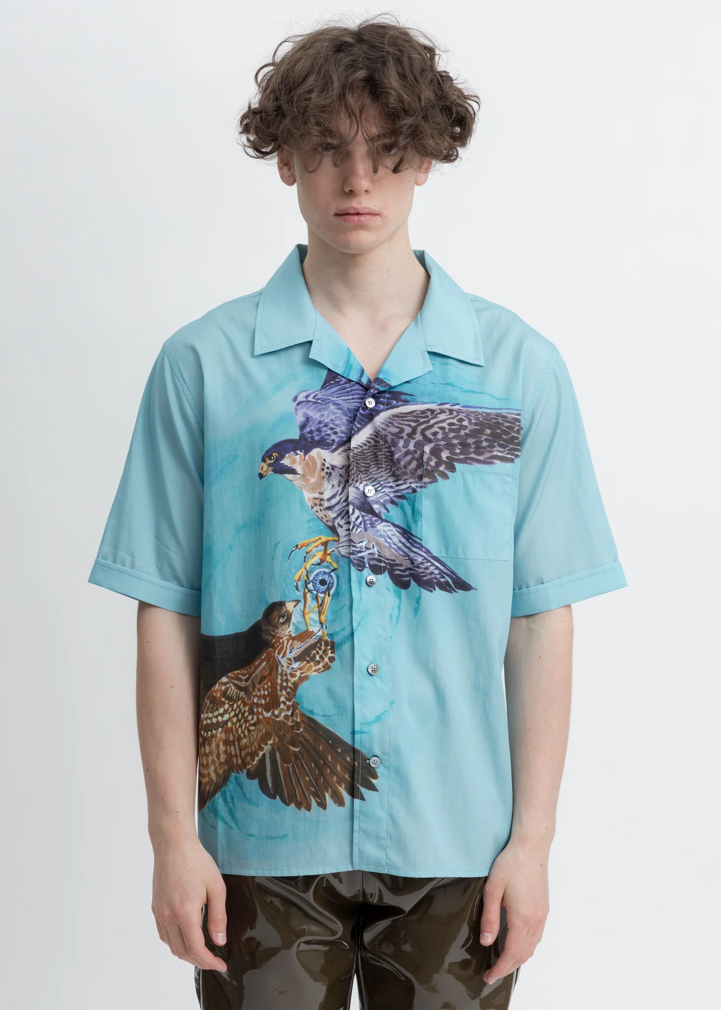 Blue Falcon Print Shirt