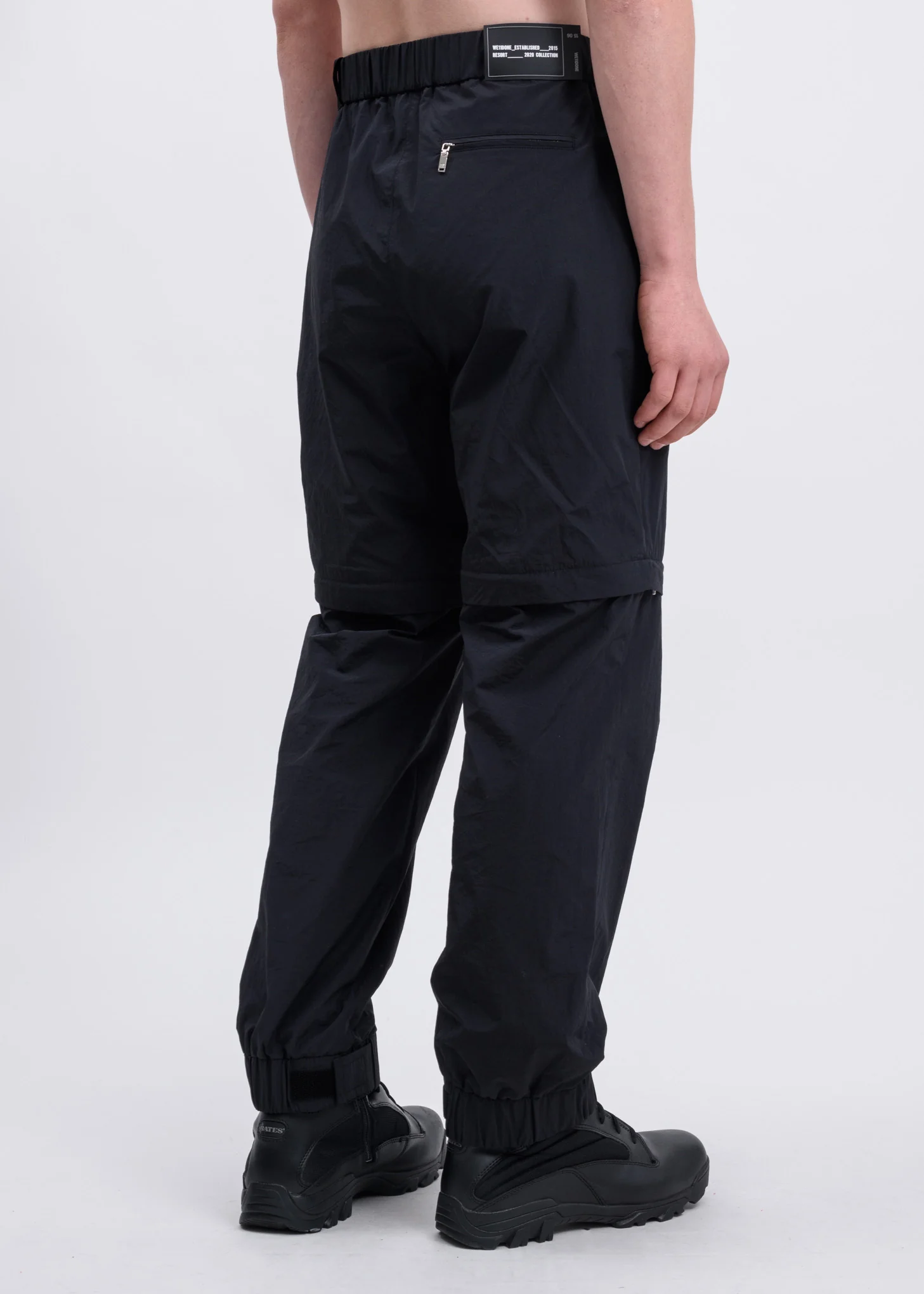 Black Zip Detail Track Pants - Image 2