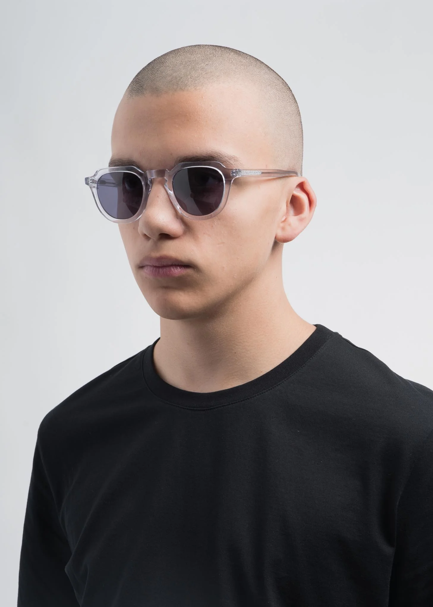 Clear and Black Voltaire Sunglasses