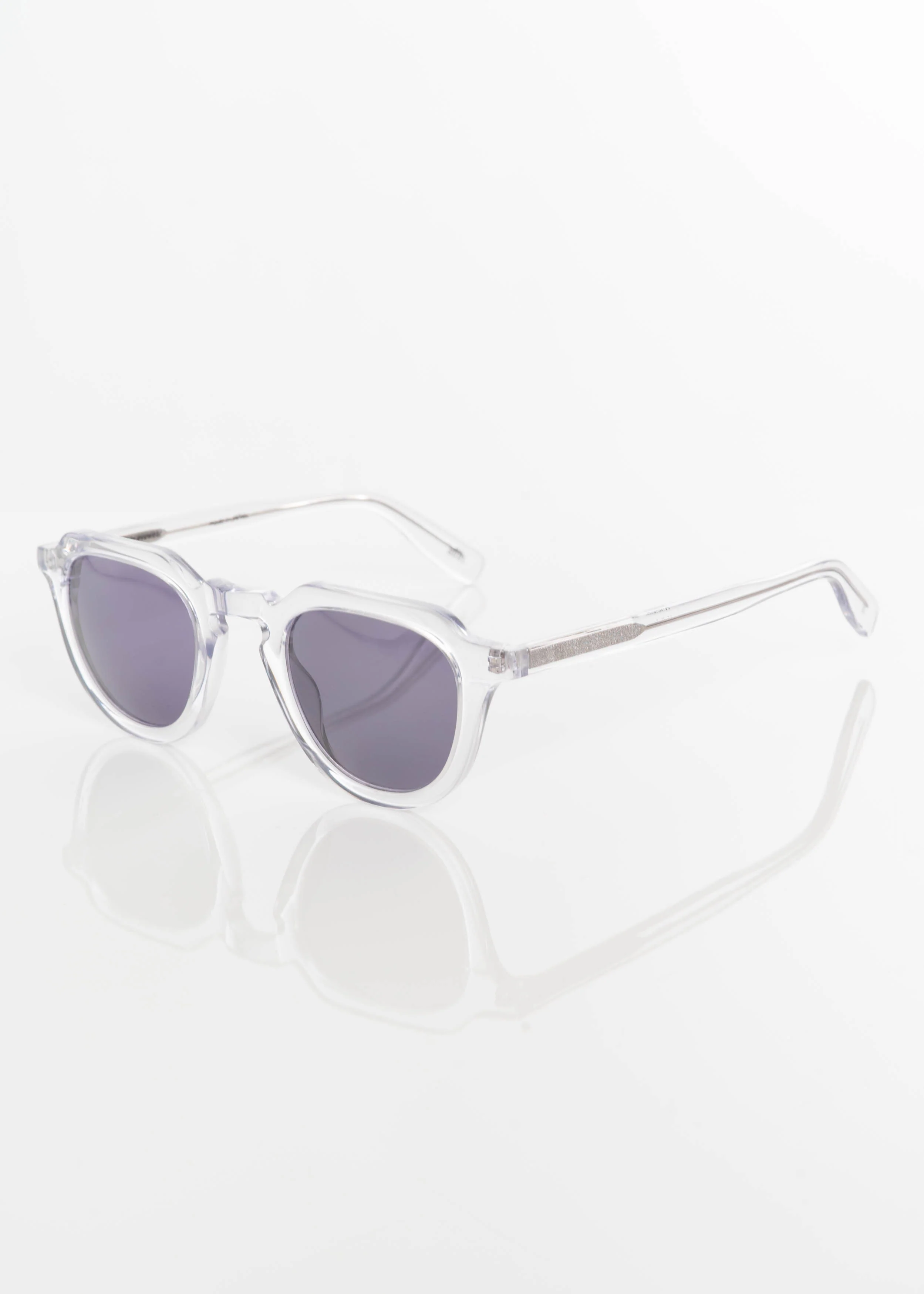 Clear and Black Voltaire Sunglasses - Image 5