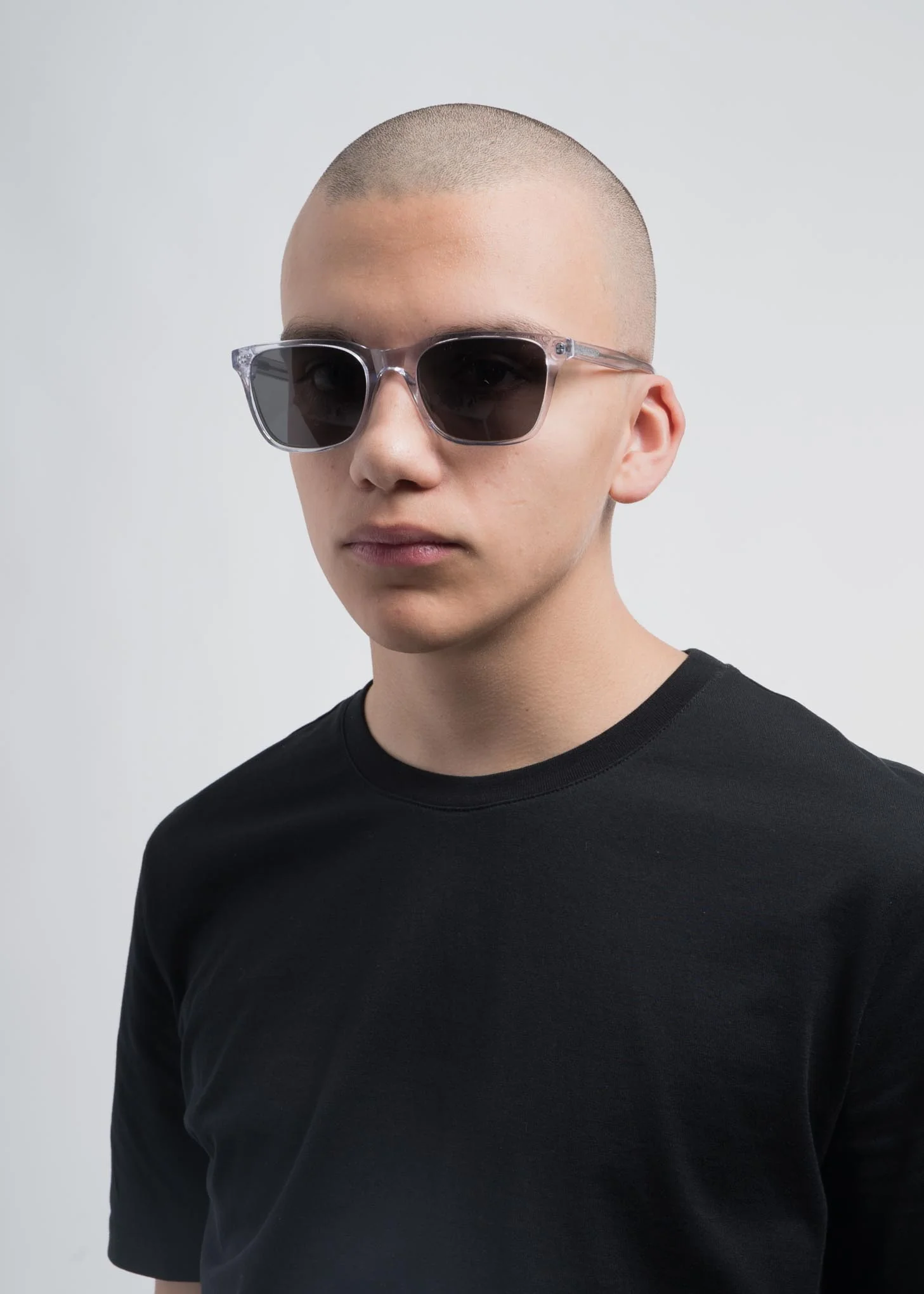 Clear and Black York Sunglasses - Polarized