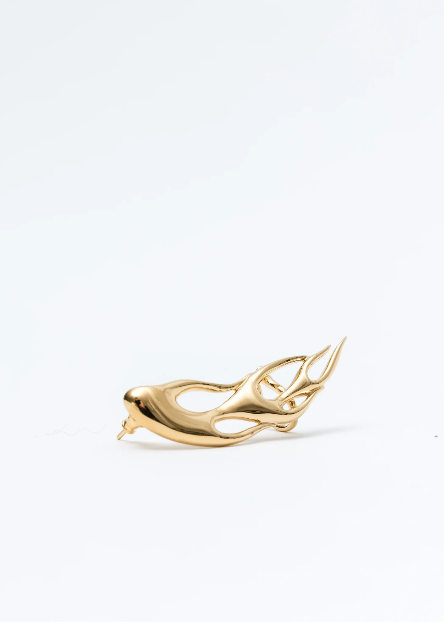 Gold Flame Ear Cuff Earring - Image 3
