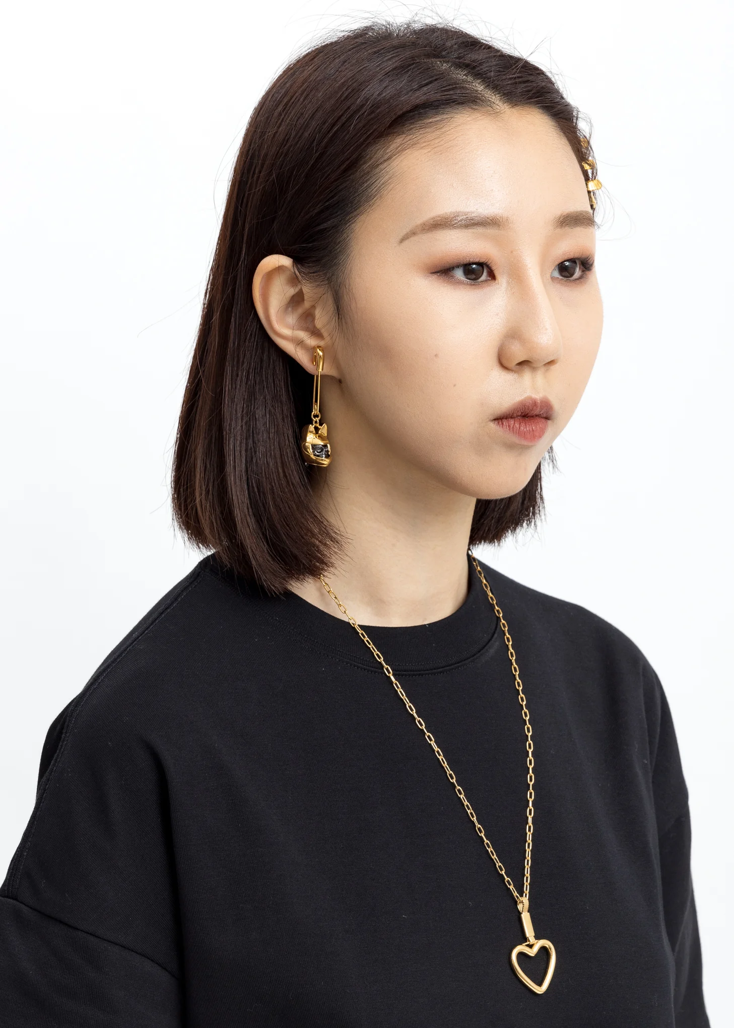Gold Heart Necklace - Image 3